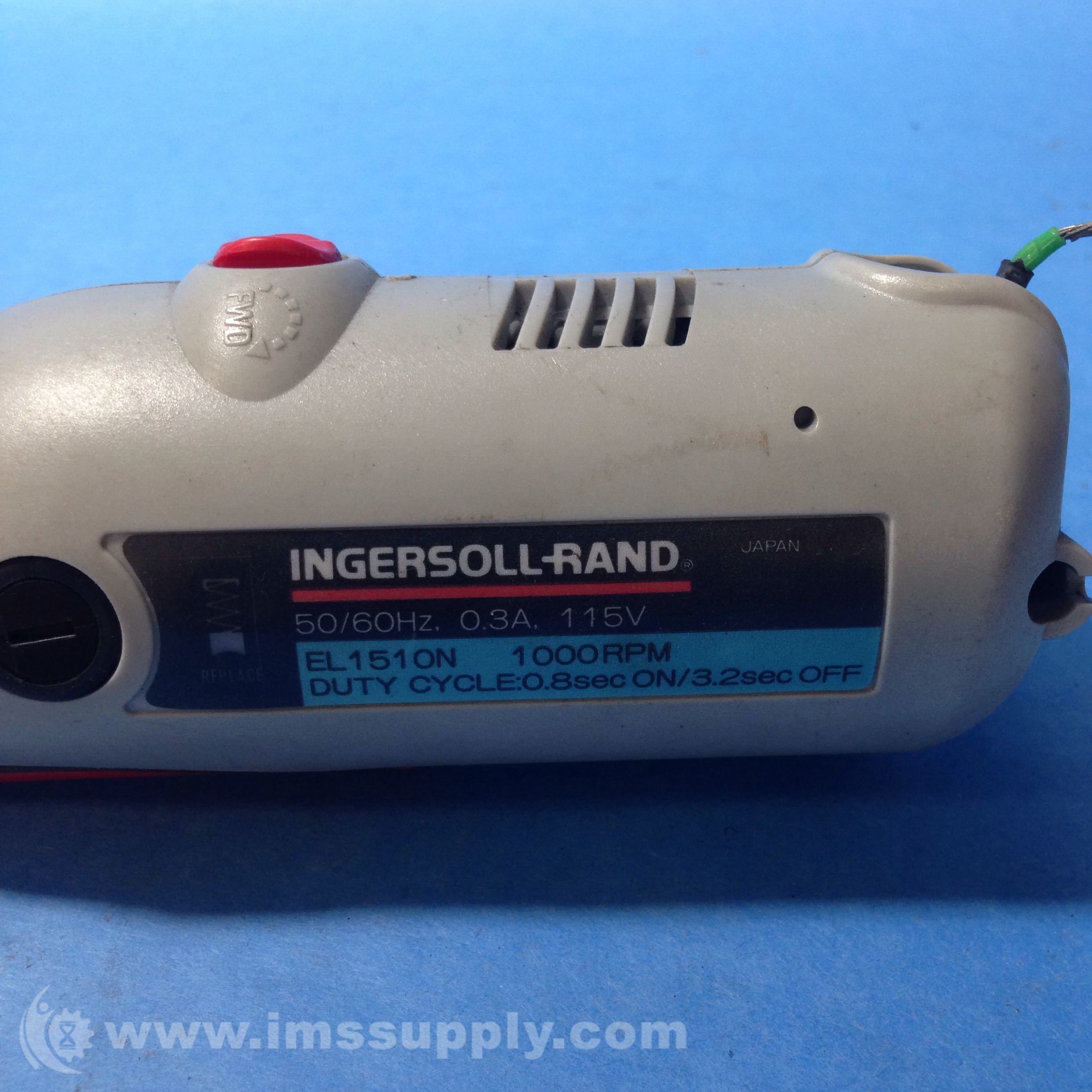 INGERSOLL RAND Electric Screwdriver 1000RPM 50/60HZ 115V  EL151ON 