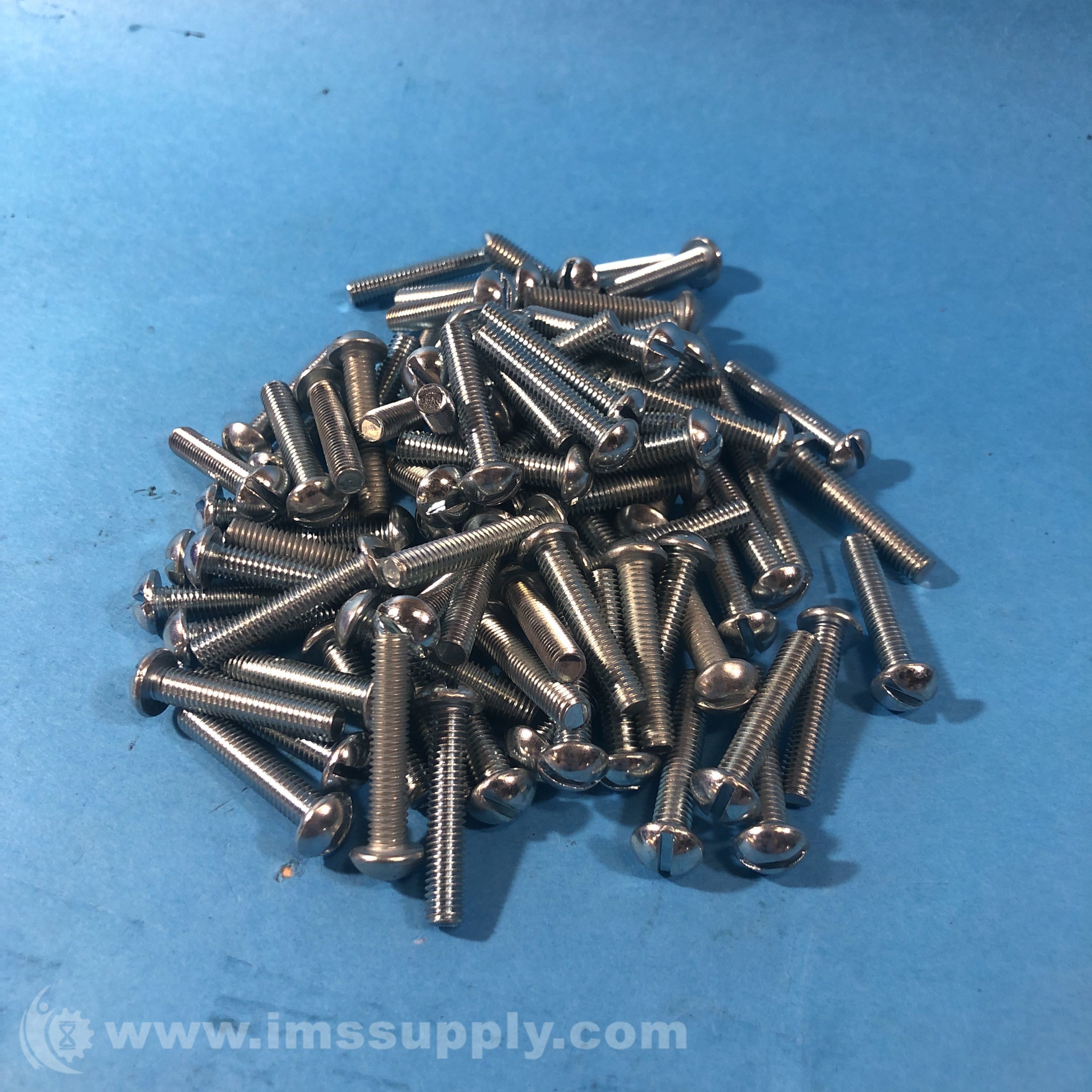 Set of 90 Rounded Head ThreadForming Screws, Slotted IMS Supply