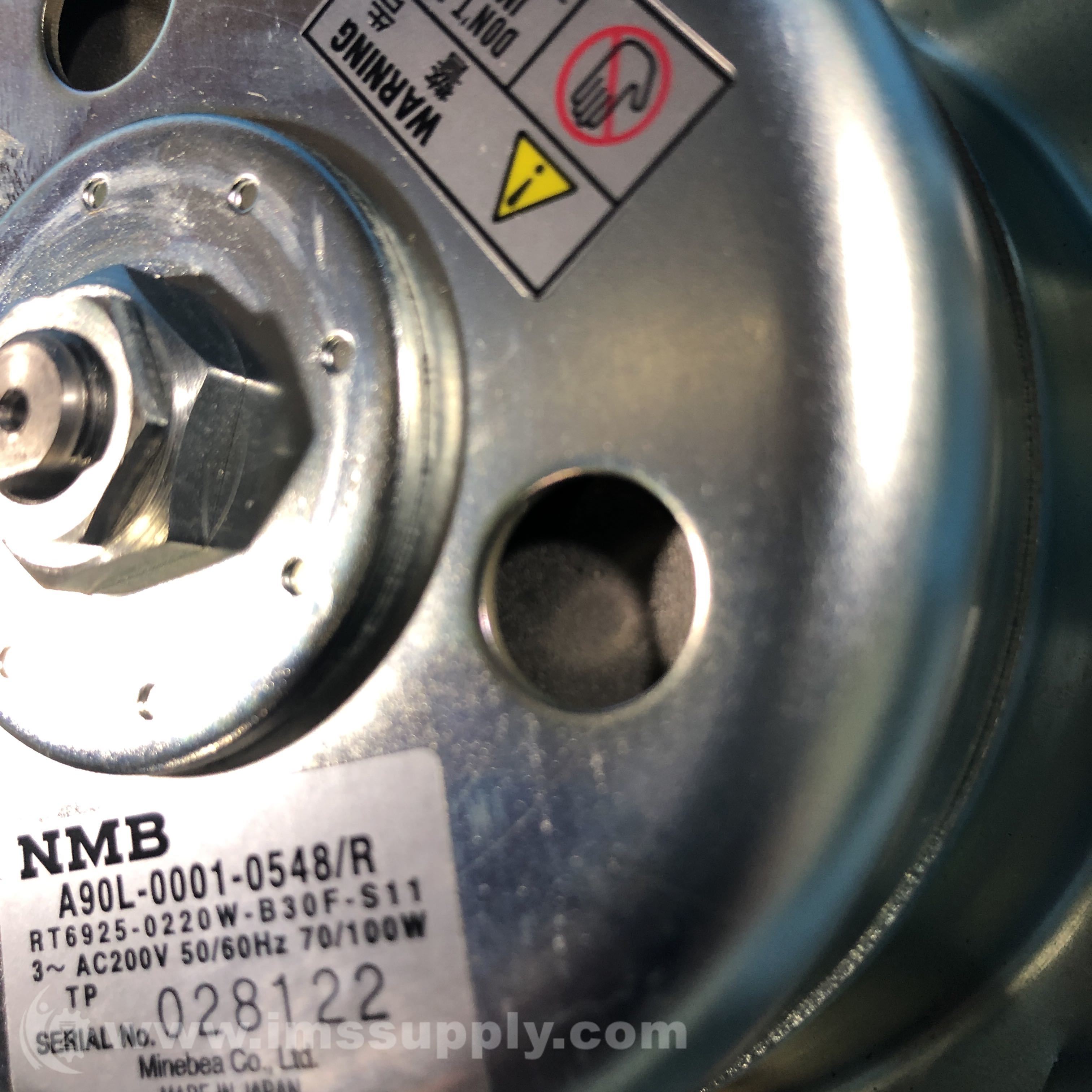 A90L-0001-0548/F RT6925-0220W-B30F-S113 Fanucスピンドルモーターファン Fanuc CNC machine tool spindle motor fan A90L-0001-0548⁄R RT6925