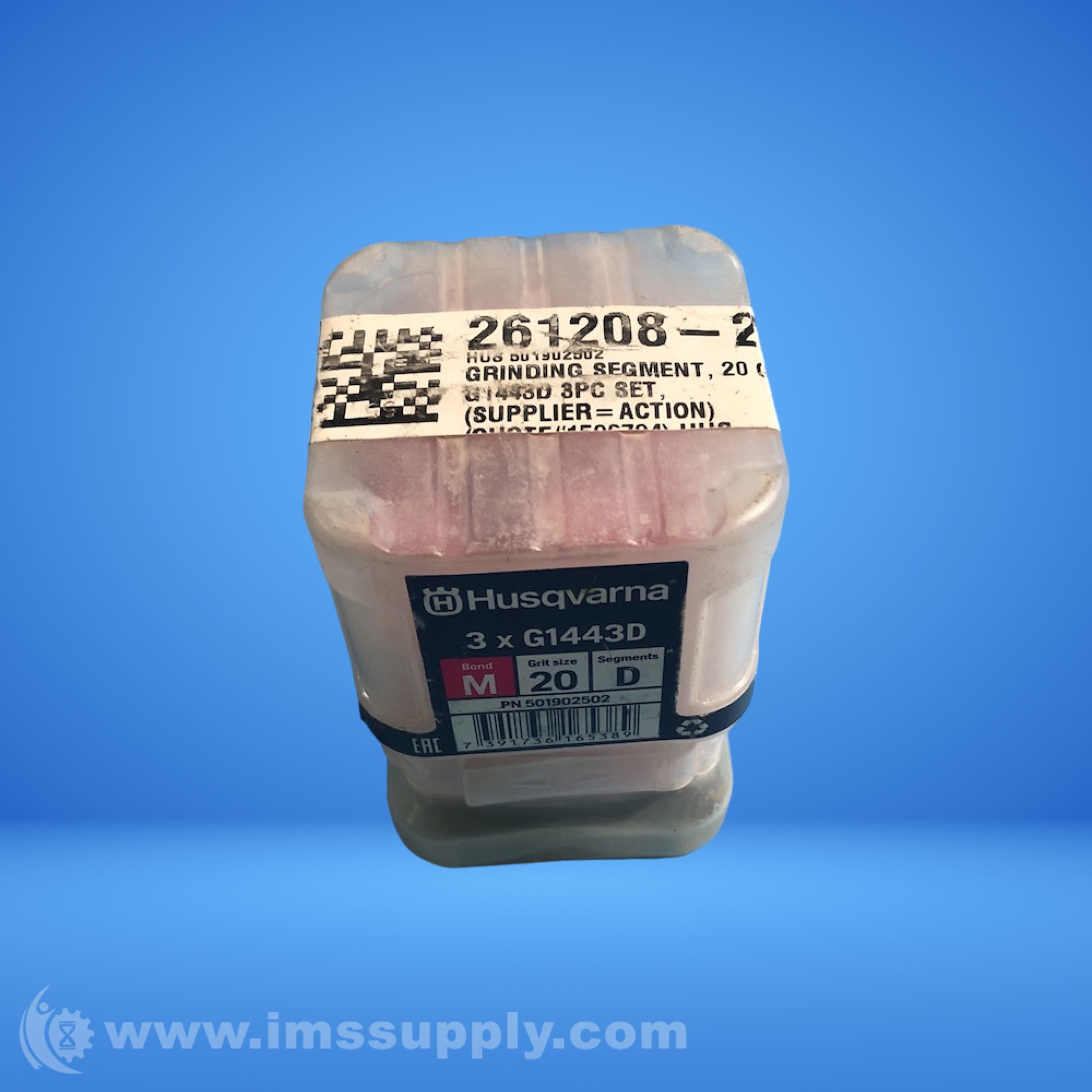 Husqvarna G1443D Medium Bond 20 Grit Grinding Disc Box of 3 - IMS 