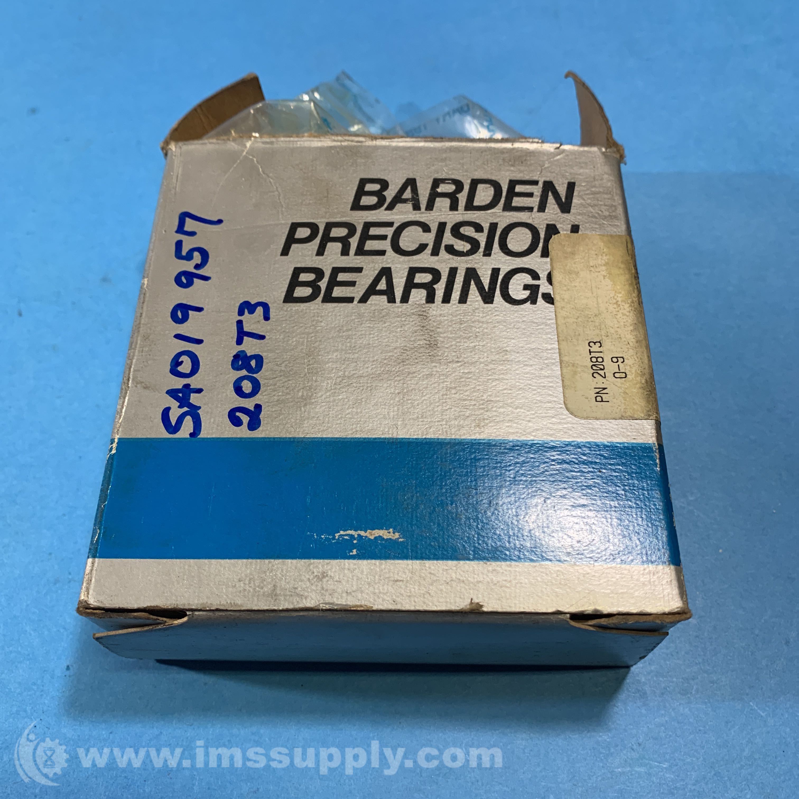 Barden Bearing 208T3 Single Row Precision Bearing IMS Supply