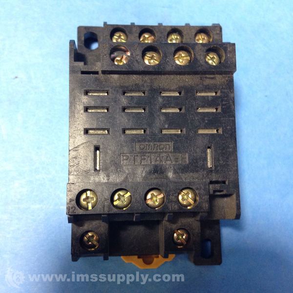 Omron PTF-14A-E Relay, Socket, 4 Pole Relay, General Purpose - IMS Supply