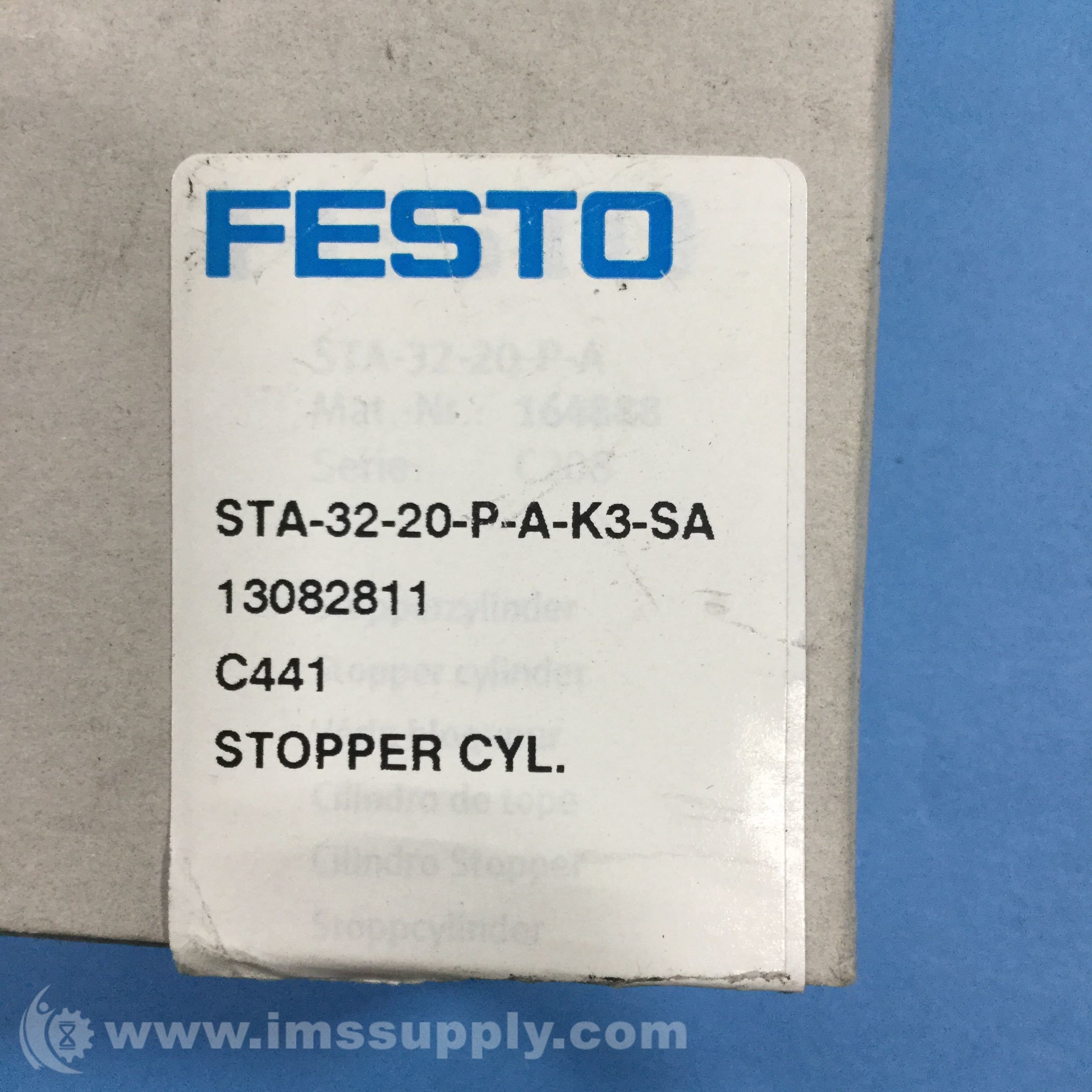 Festo STA-32-20-P-A-K3-SA Stopper Cylinder - IMS Supply