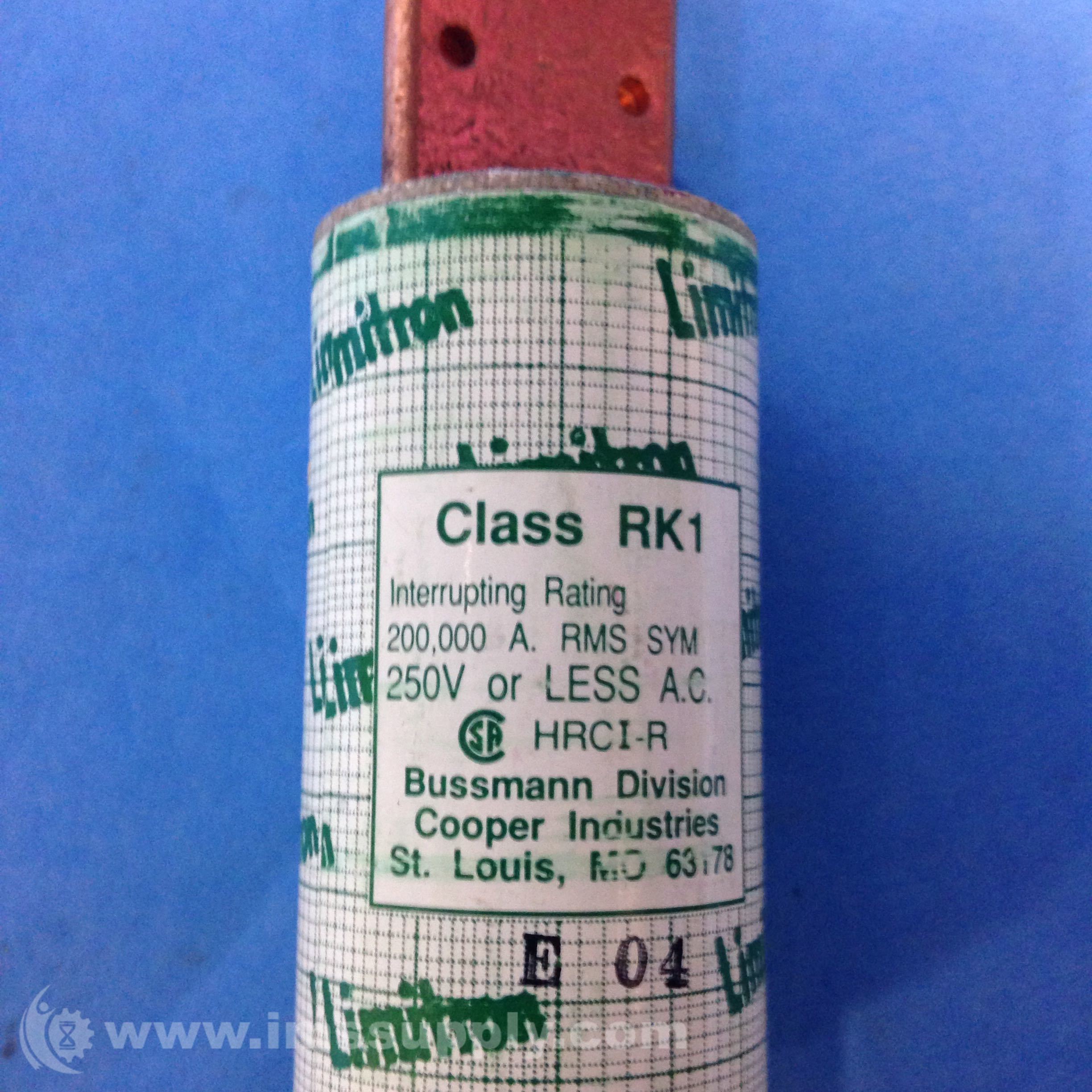 Fusible Bussmann LIMITRON KTN-R 125A Fast-Acting - Référence YF-311 - Occasion