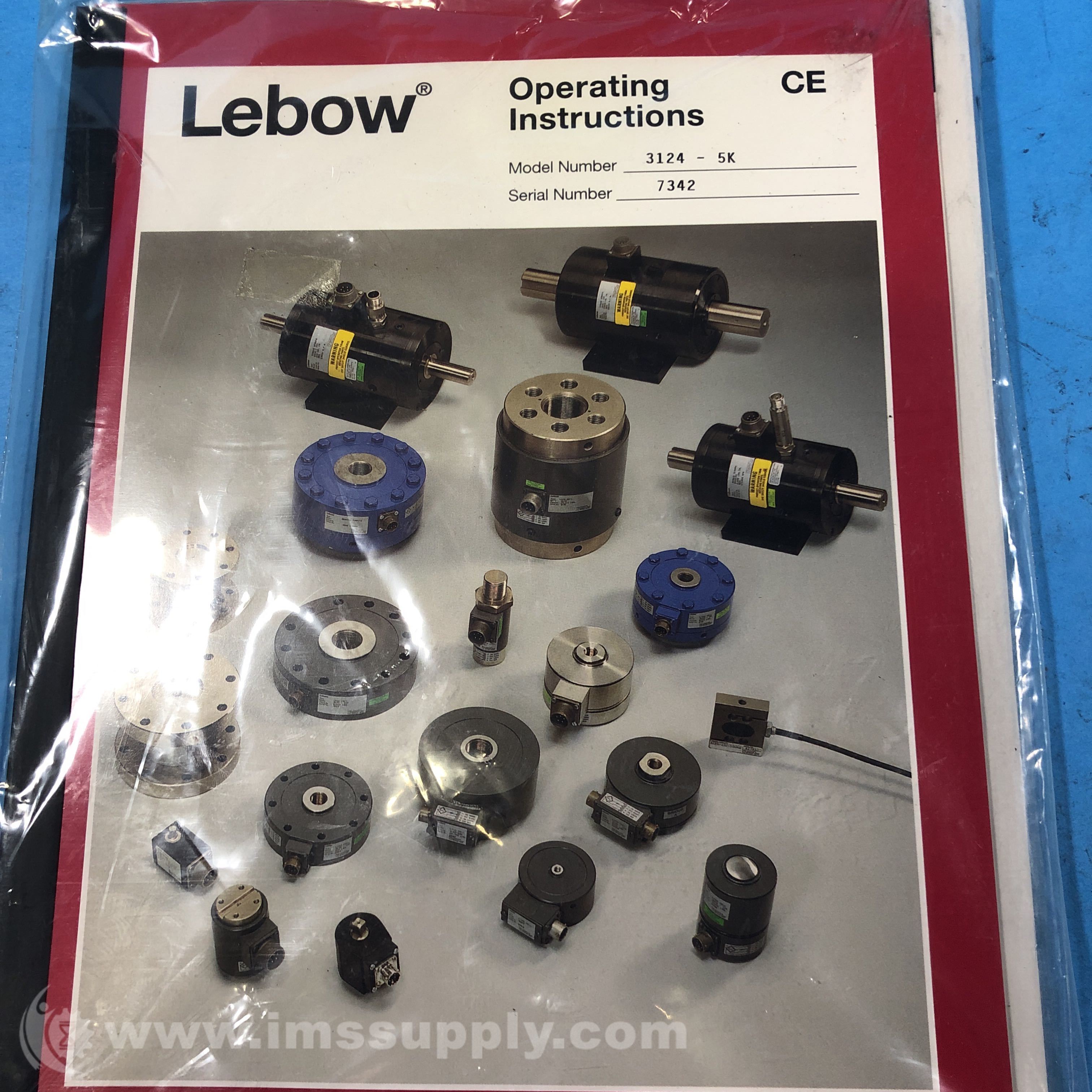Lebow Products Inc Operation Manual for 31245K Load Cell IMS Supply