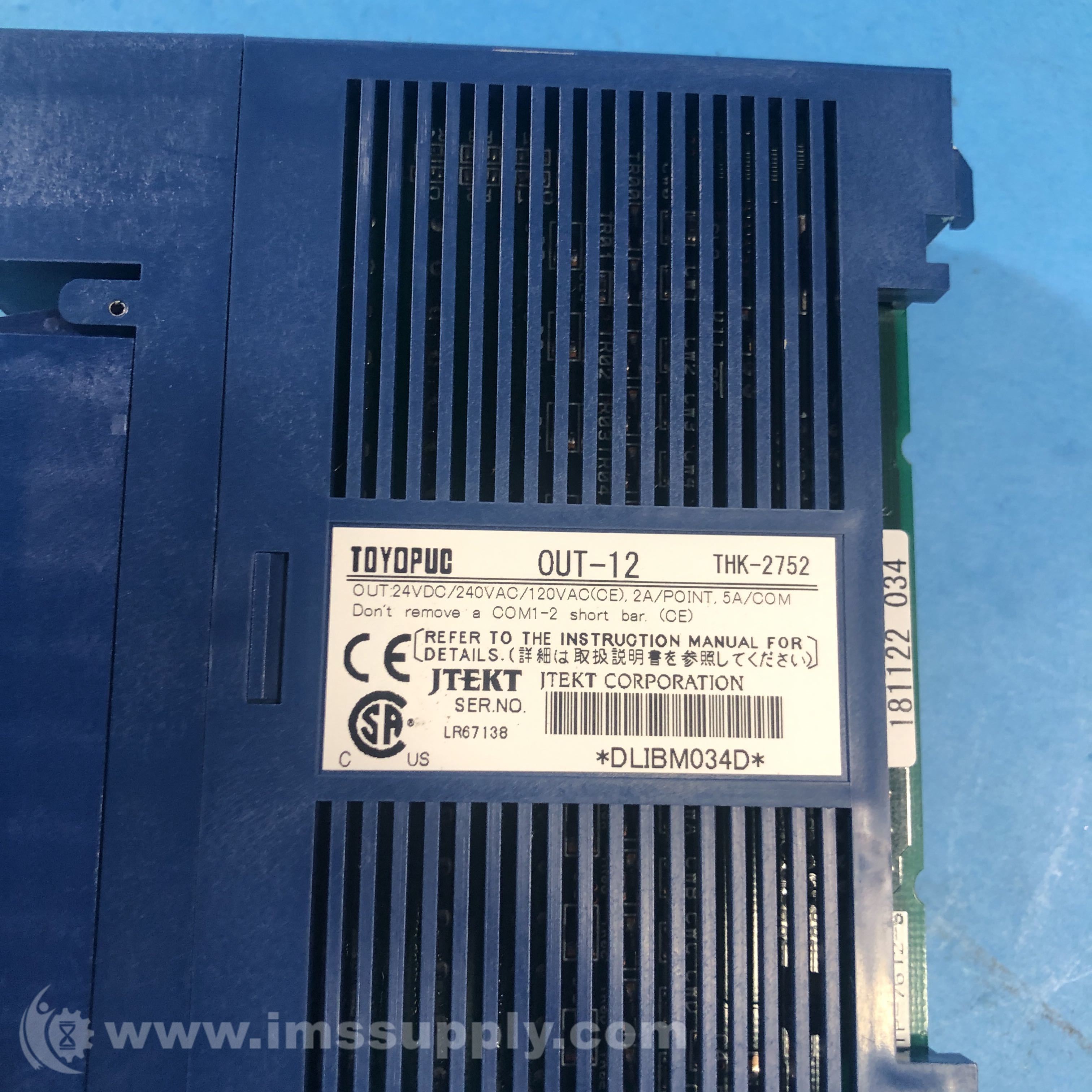 Toyopuc THK-2752 Output Module - IMS Supply