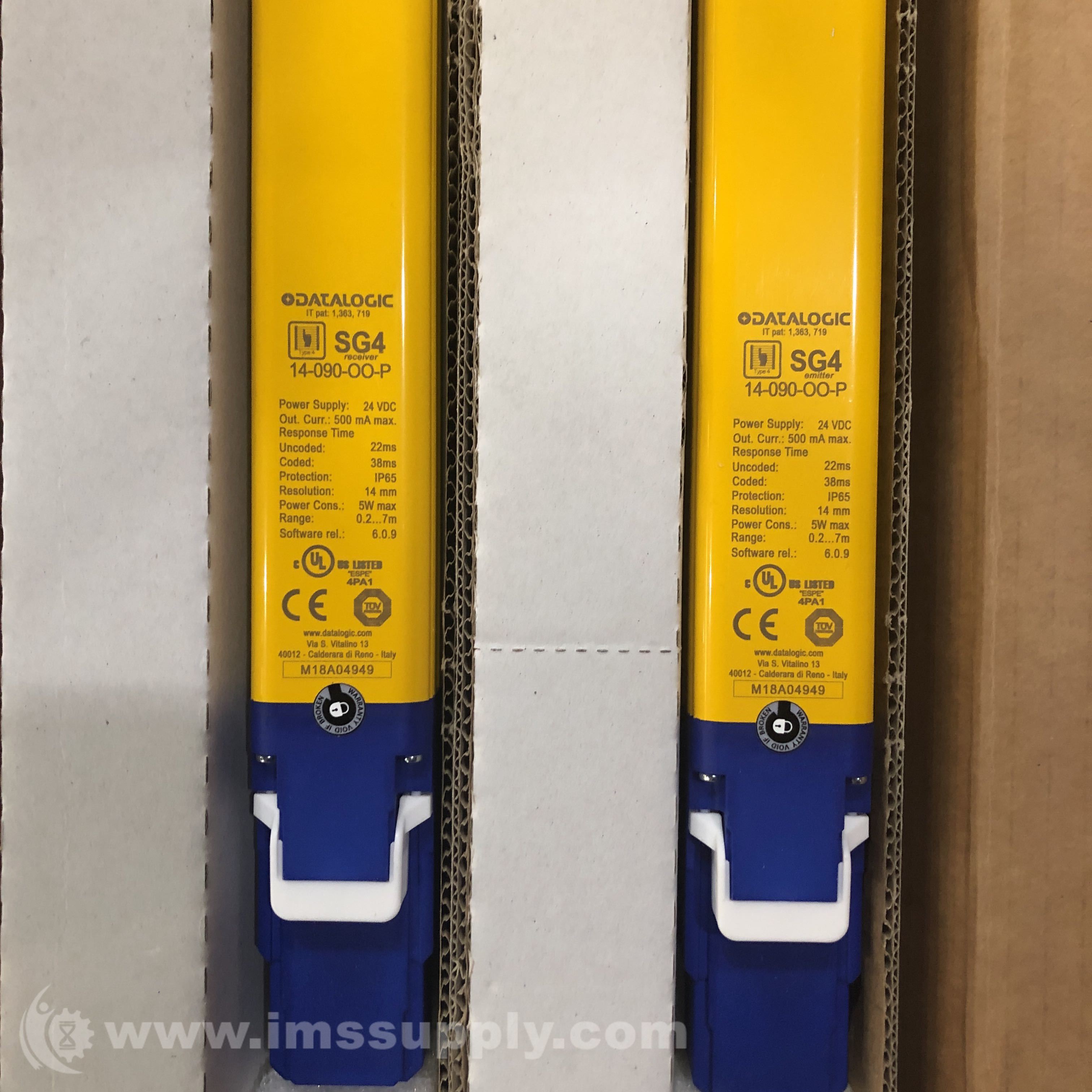 Datalogic SG41409000P Type 4 Extended Safety Light Curtain IMS Supply
