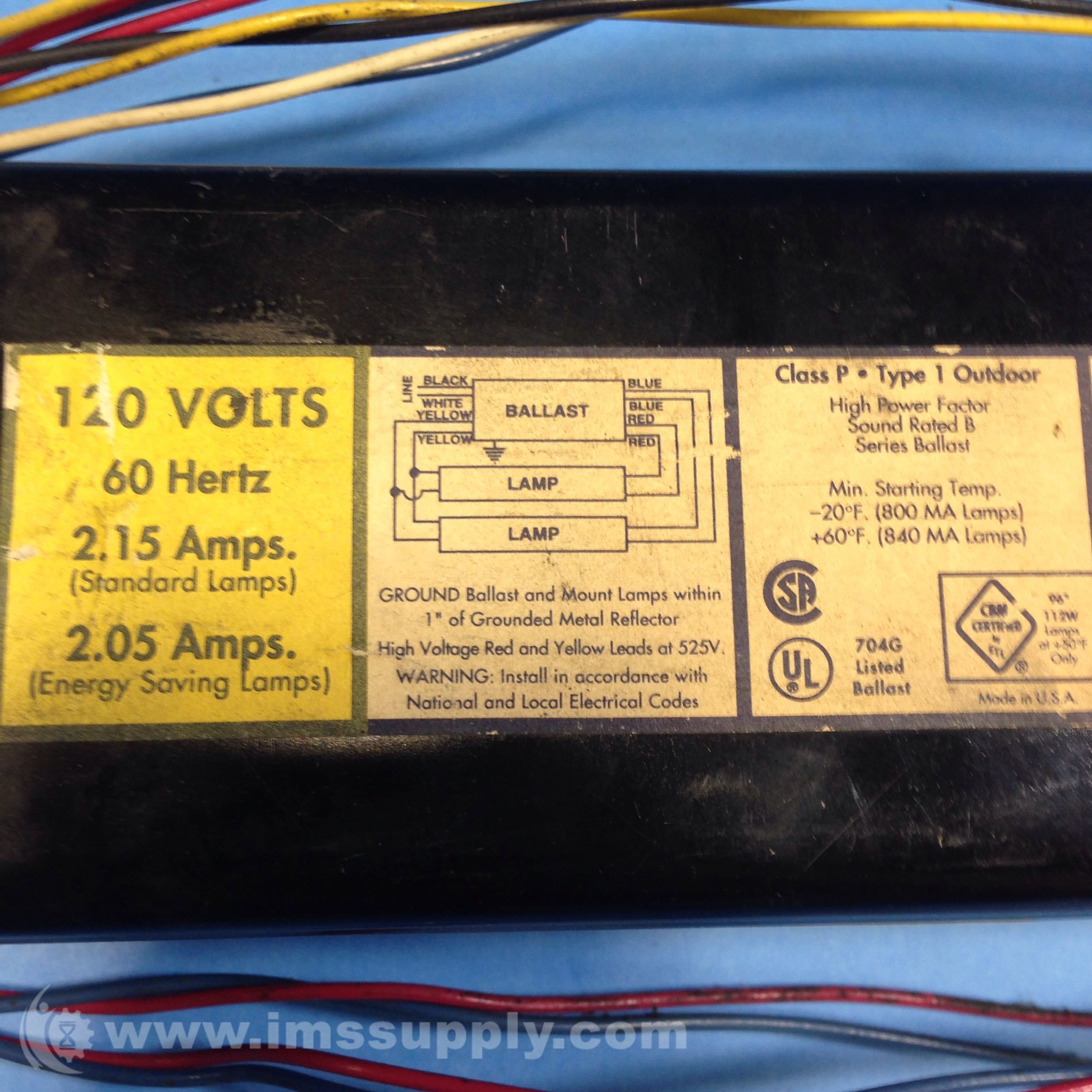 5 Ballast Transfo Advance RMB-2P13-S2 120V 