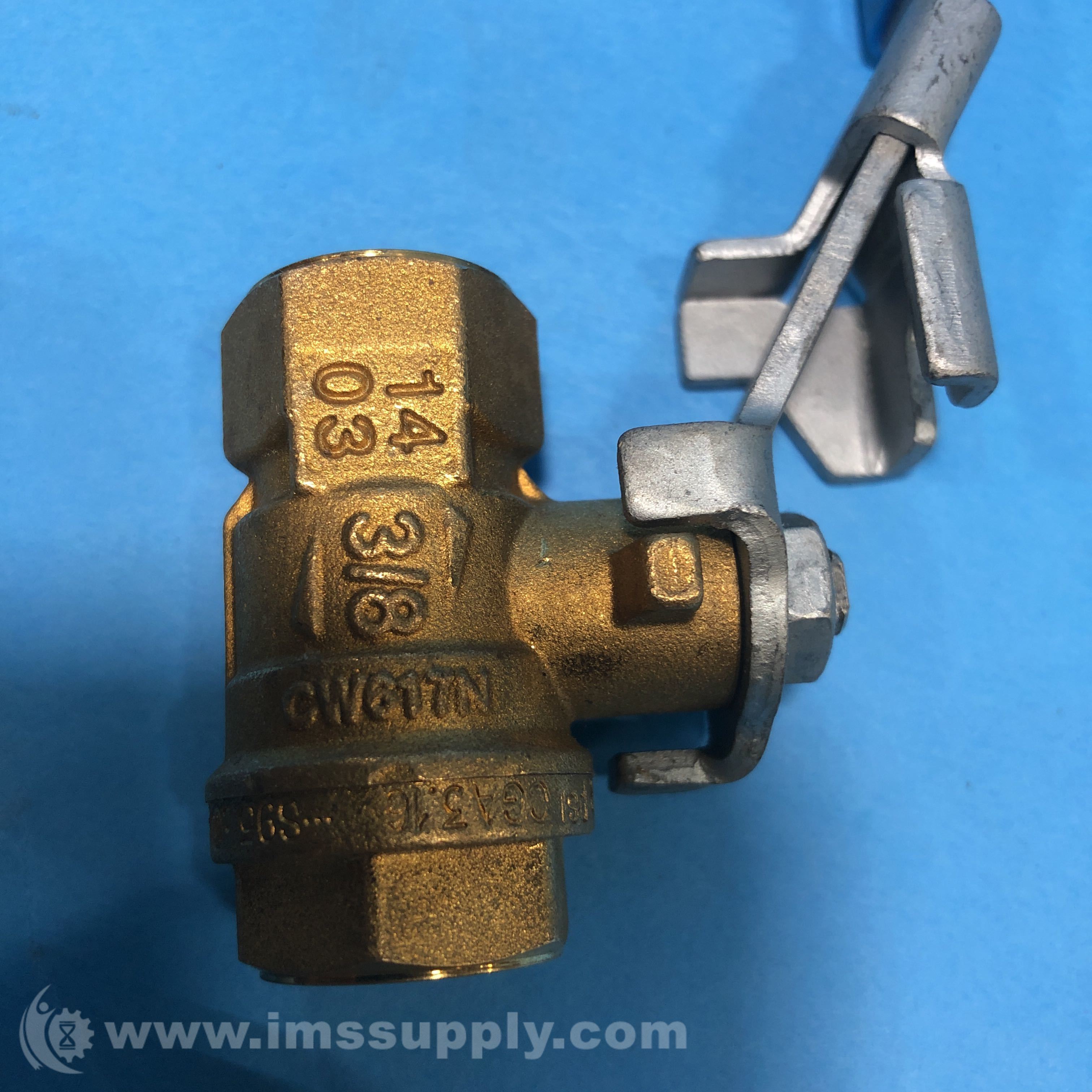 Rub Inc CW617N 3/8 Lever Locking Ball Valve IMS Supply