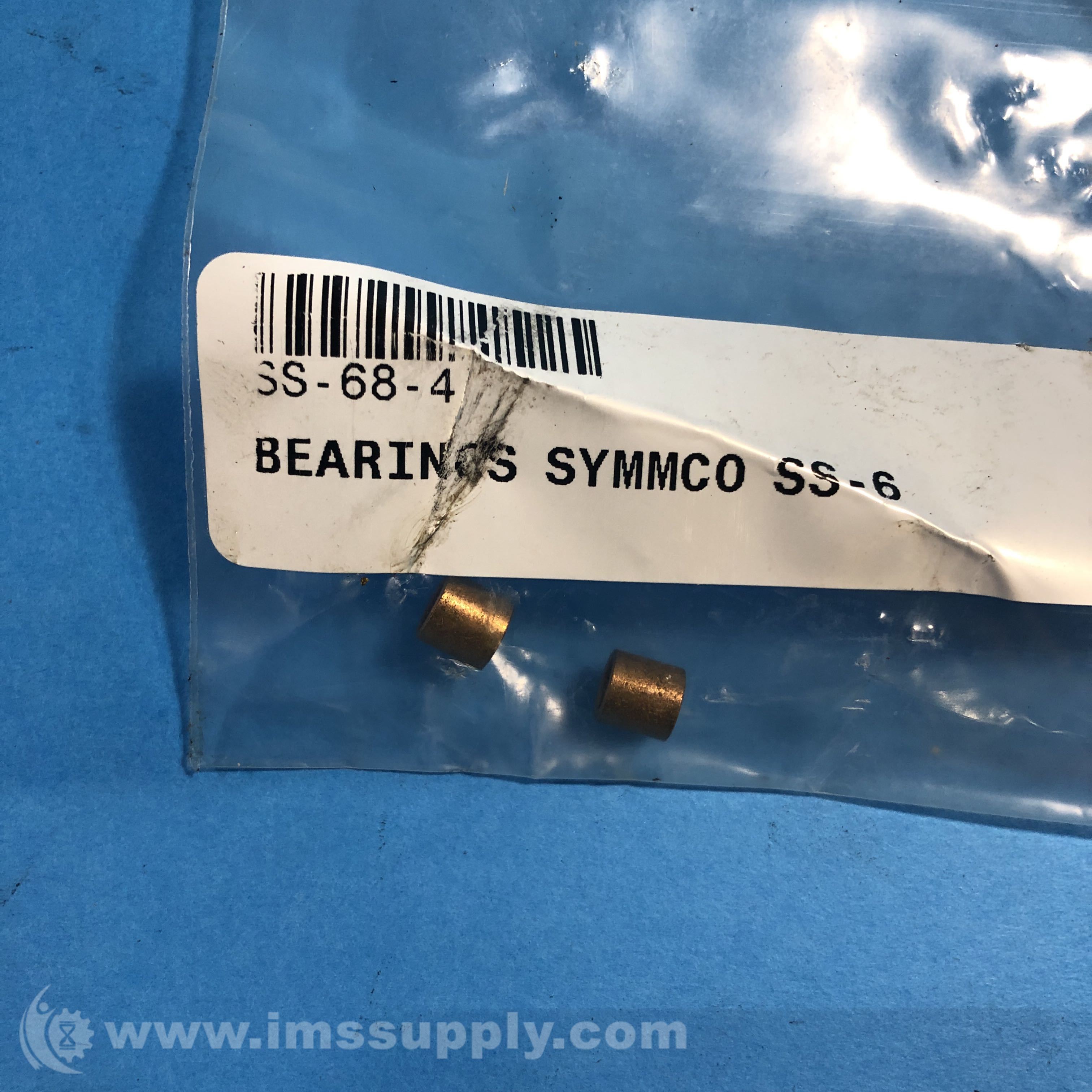 Symmco SS684 Pack of 2 Sintered Bronze Sleeve Bearing IMS Supply