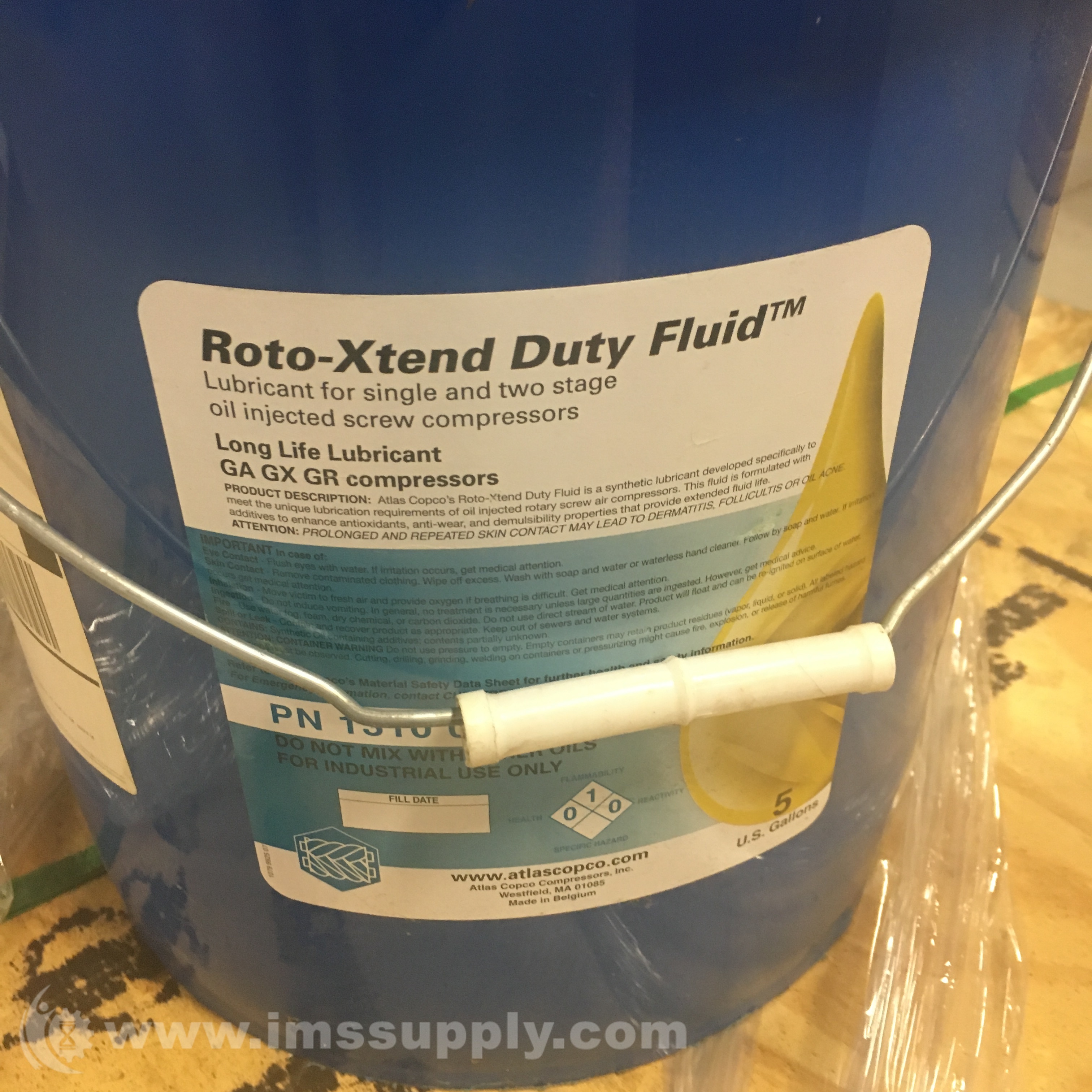 Atlas Copco Roto-Xtend Duty Fluid Oil – 1 Gallon, PAO Base, ISO VG 46 (SAE 15W) – P/N 1310-0368-37