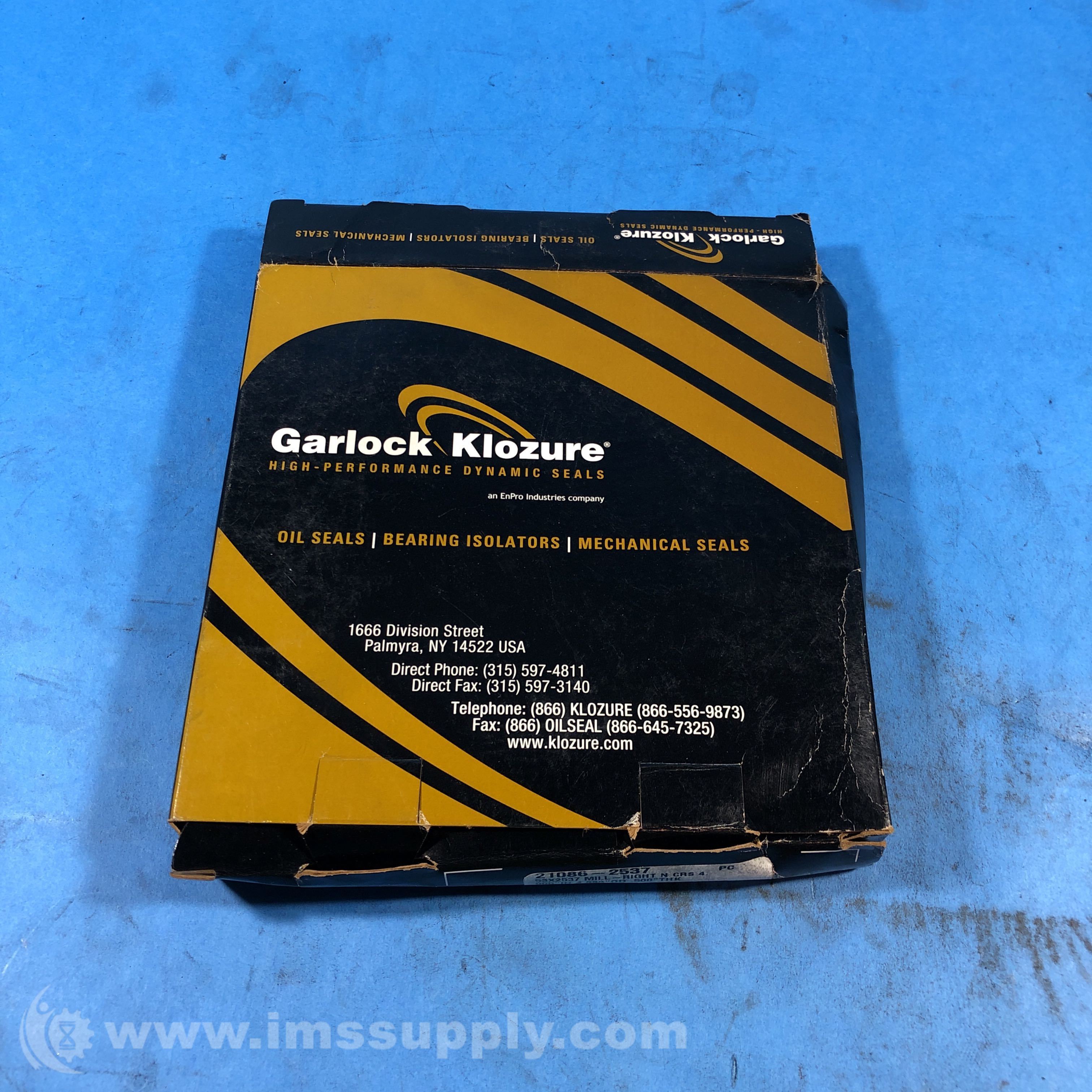 Garlock Klozure 210862537 Model 53 Oil Seal IMS Supply