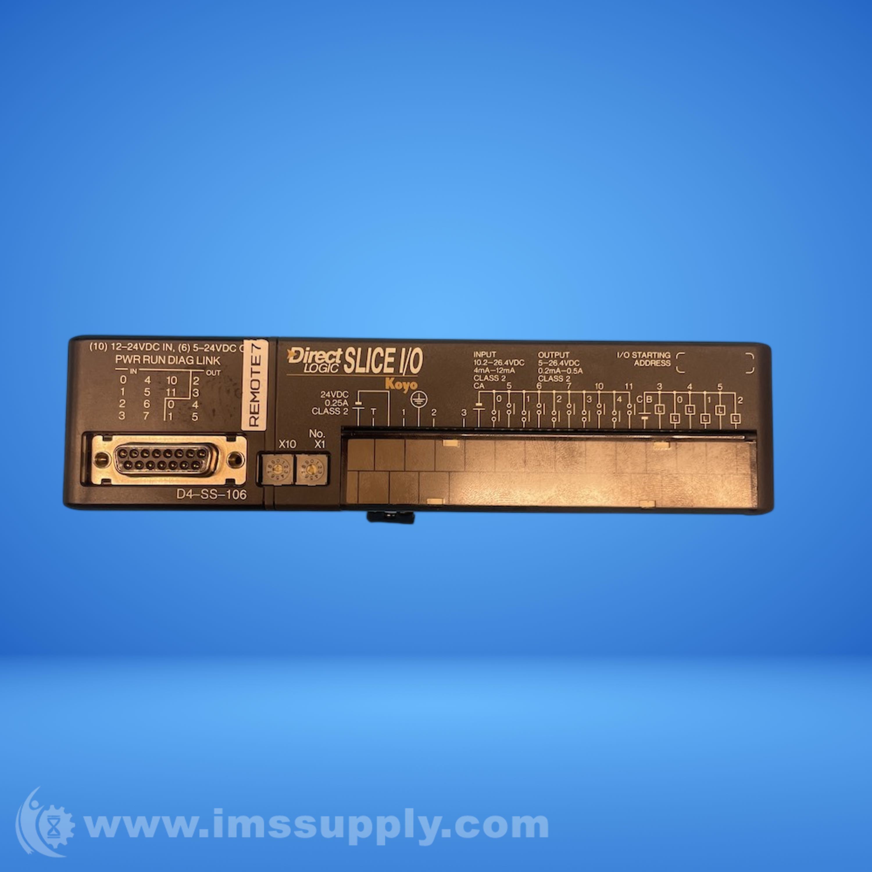 Direct Logic D4-SS-106 Slice I/O Module - IMS Supply