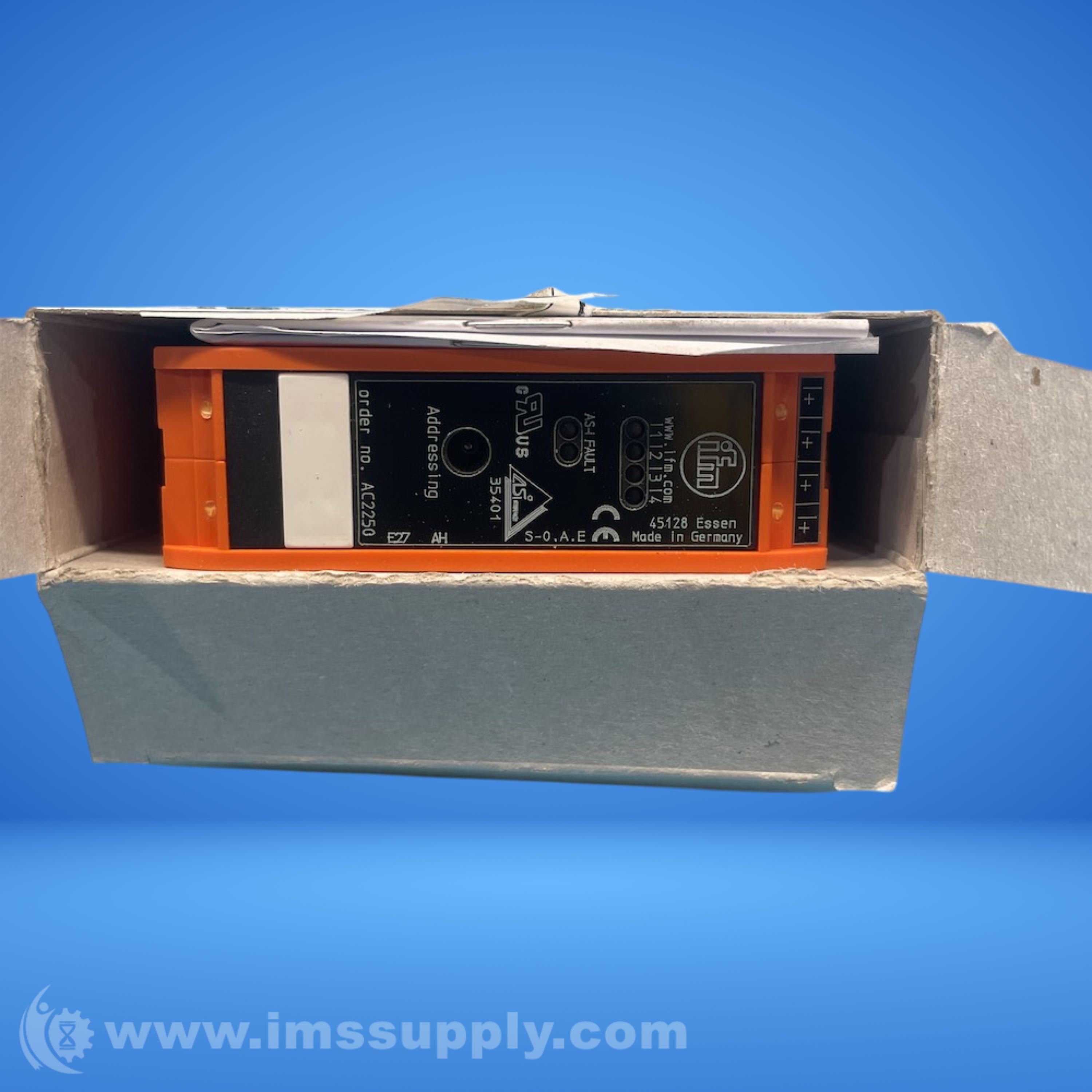 Ifm AC2250 AS-Interface Control Cabinet Module - IMS Supply