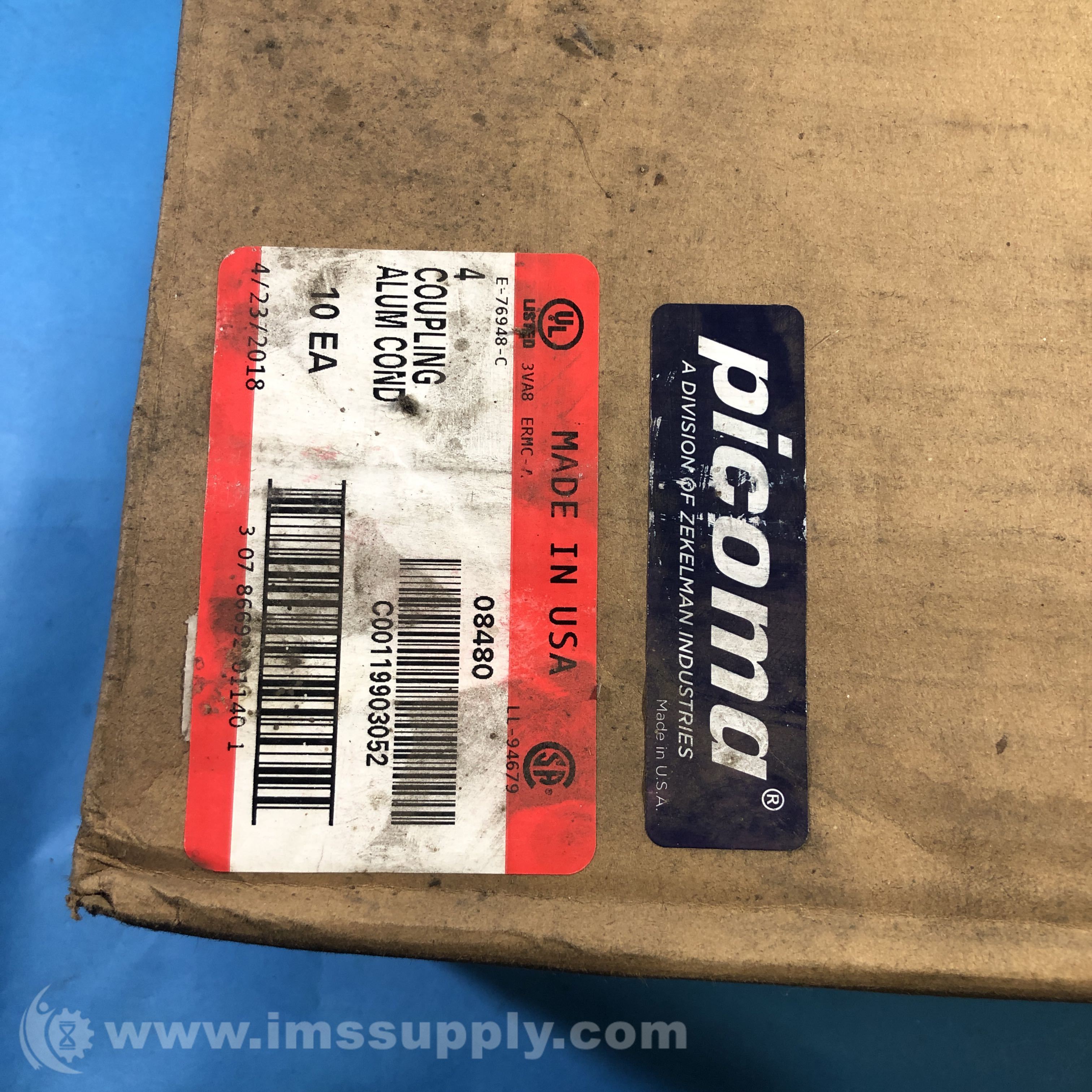 Conduit Fittings 8480 Box of 10 4 Alum Conduit Coupling IMS Supply