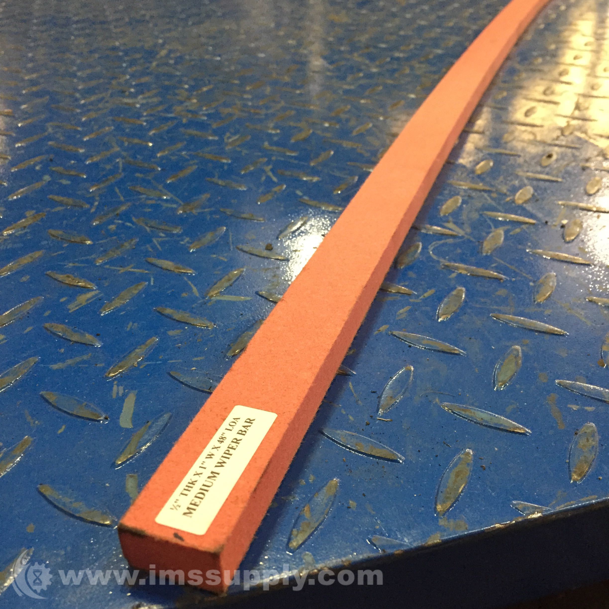 1/2 THK x 1 WD x 48 LG Medium Wiper Bar - IMS Supply 