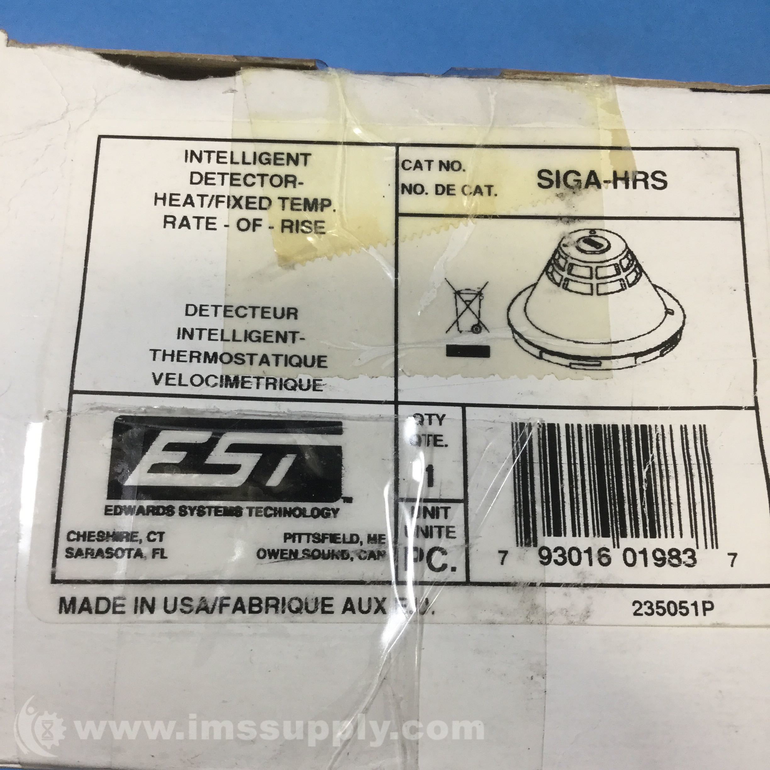 thumbnail image 2 of Edwards EST SIGA-HRS Intelligent Photo/Heat Detector - NEW In Box 2 of 6