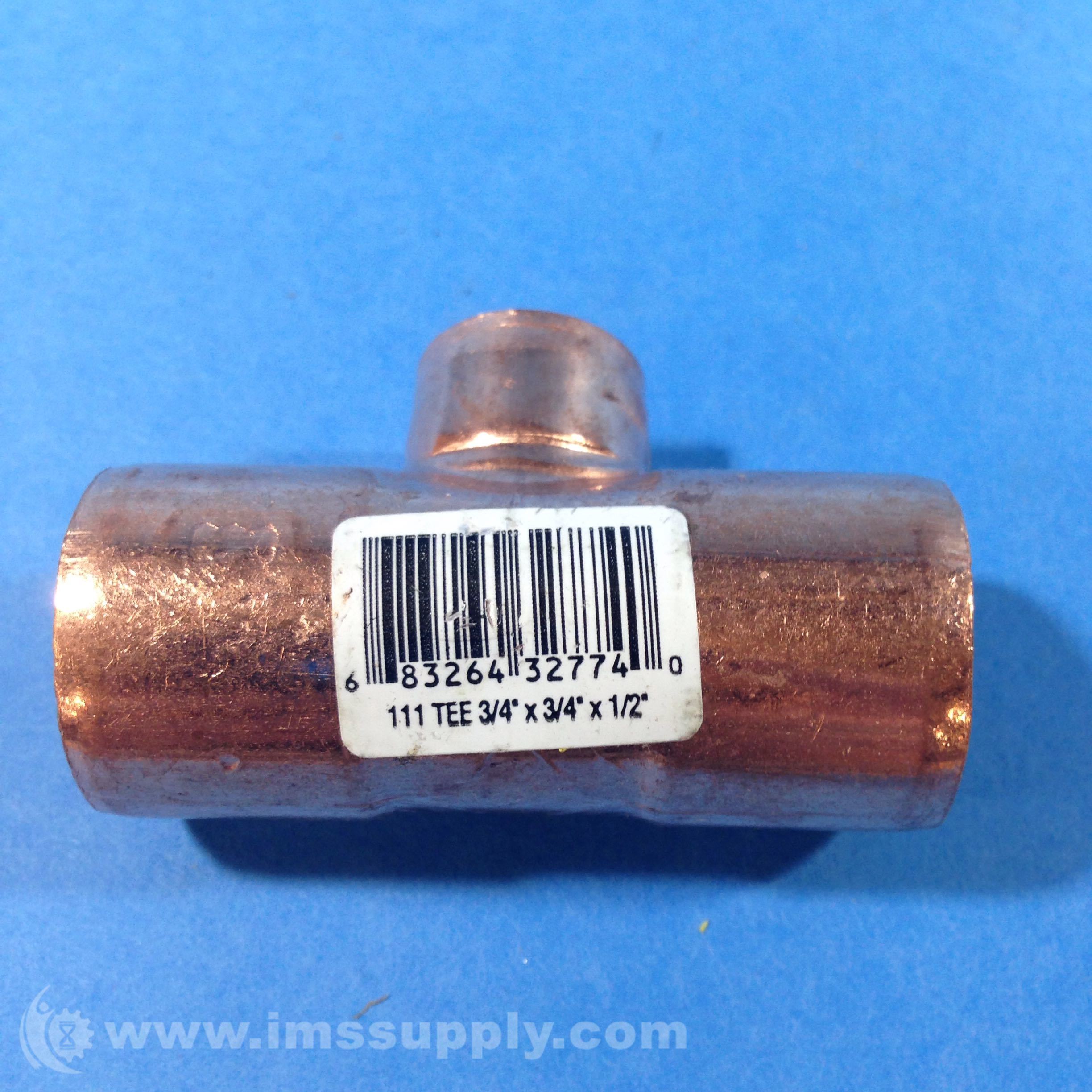 McMasterCarr 111 Tee 3/4 x 3/4 x 1/2 Tube Fitting IMS Supply