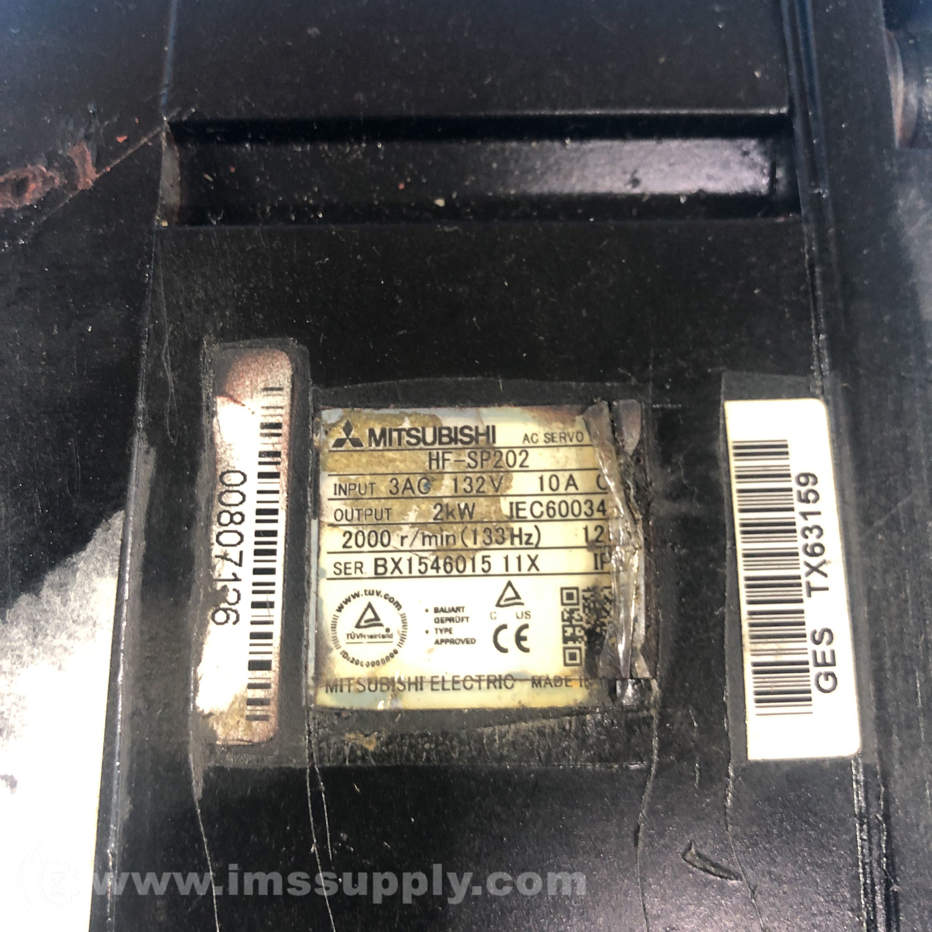 Mitsubishi HF-SP202 AC Servo Motor - IMS Supply