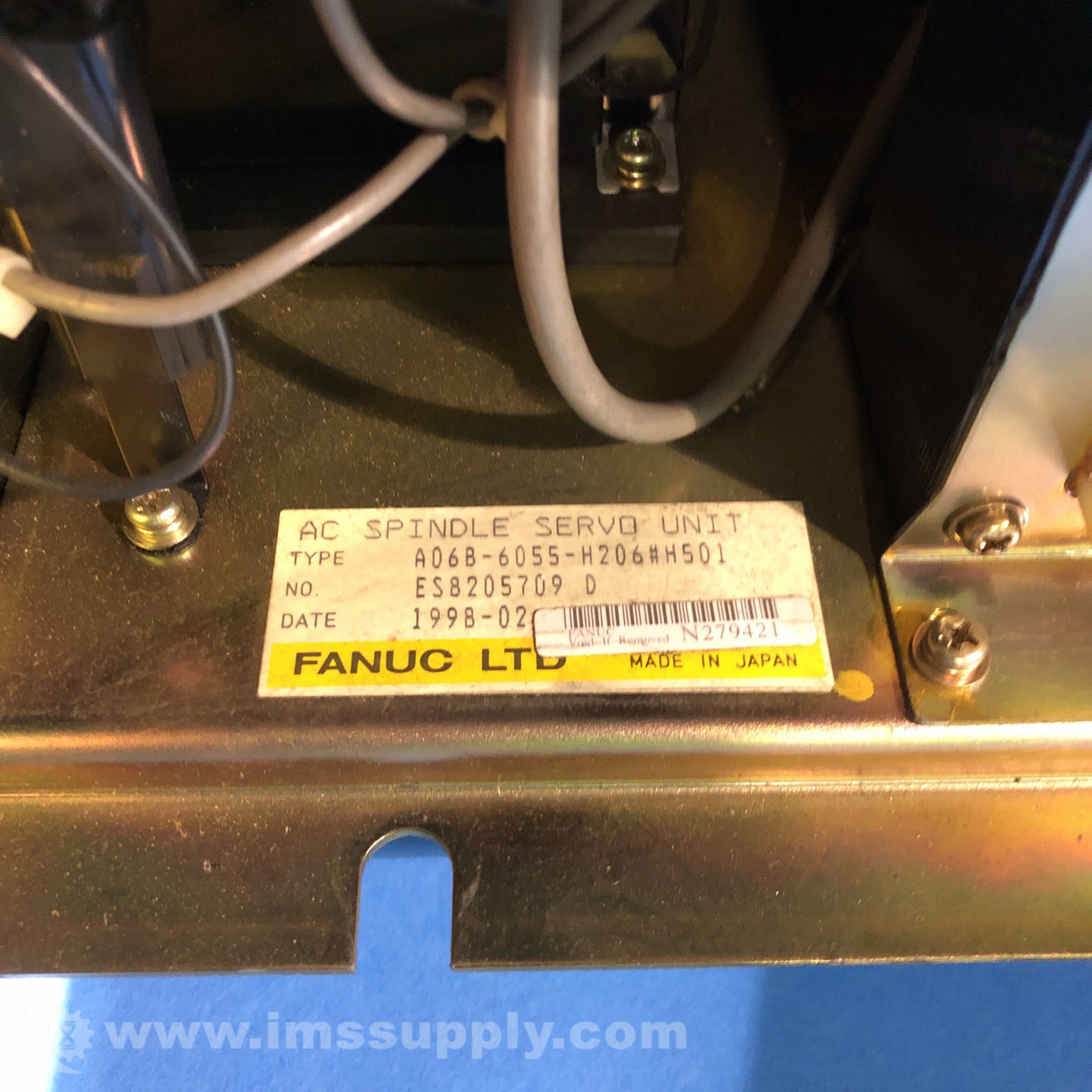 Fanuc A06B-6055-H206#H501 AC Spindle Servo Unit - IMS Supply