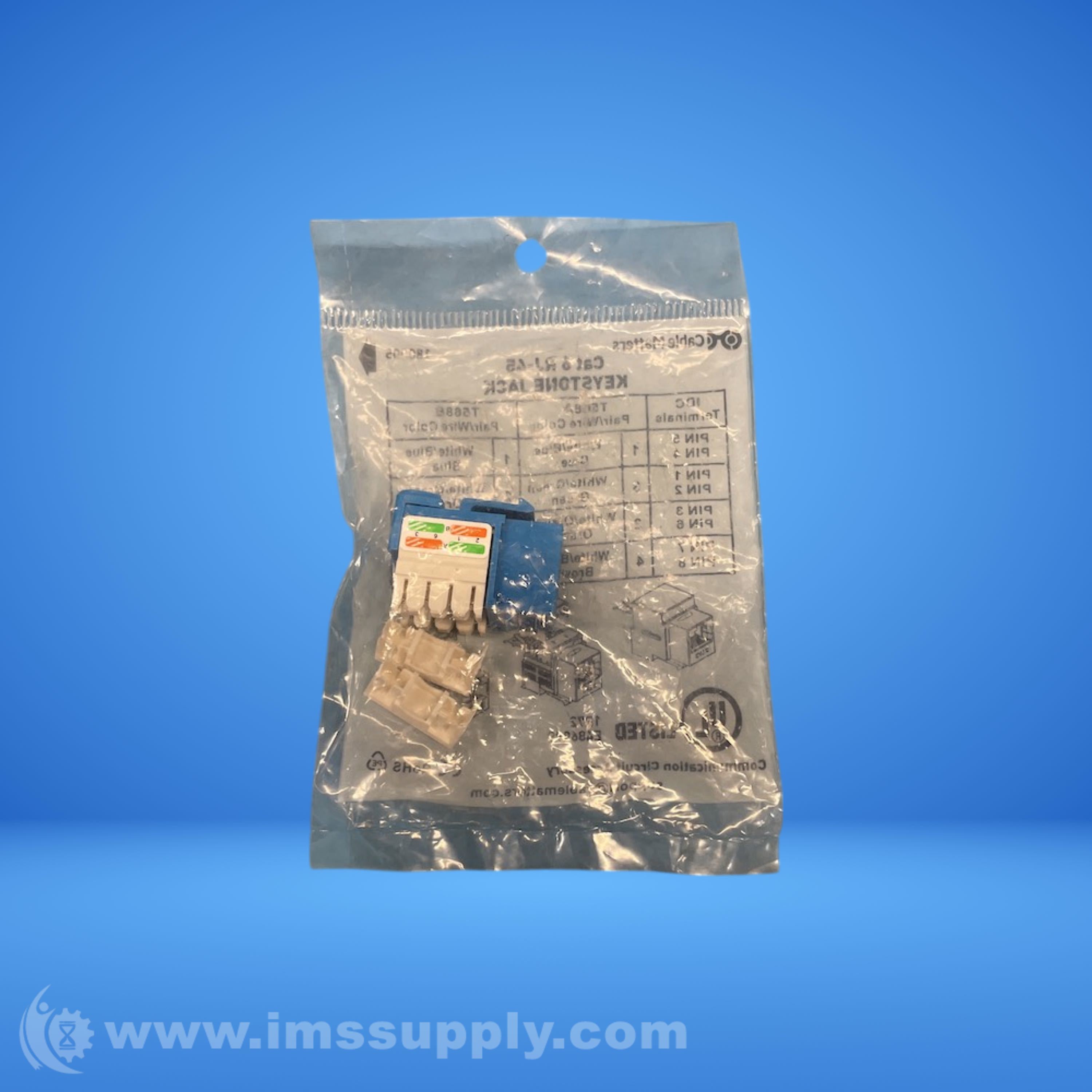 Cable Matters E486099 Cat6 RJ45 Keystone Jack - IMS Supply