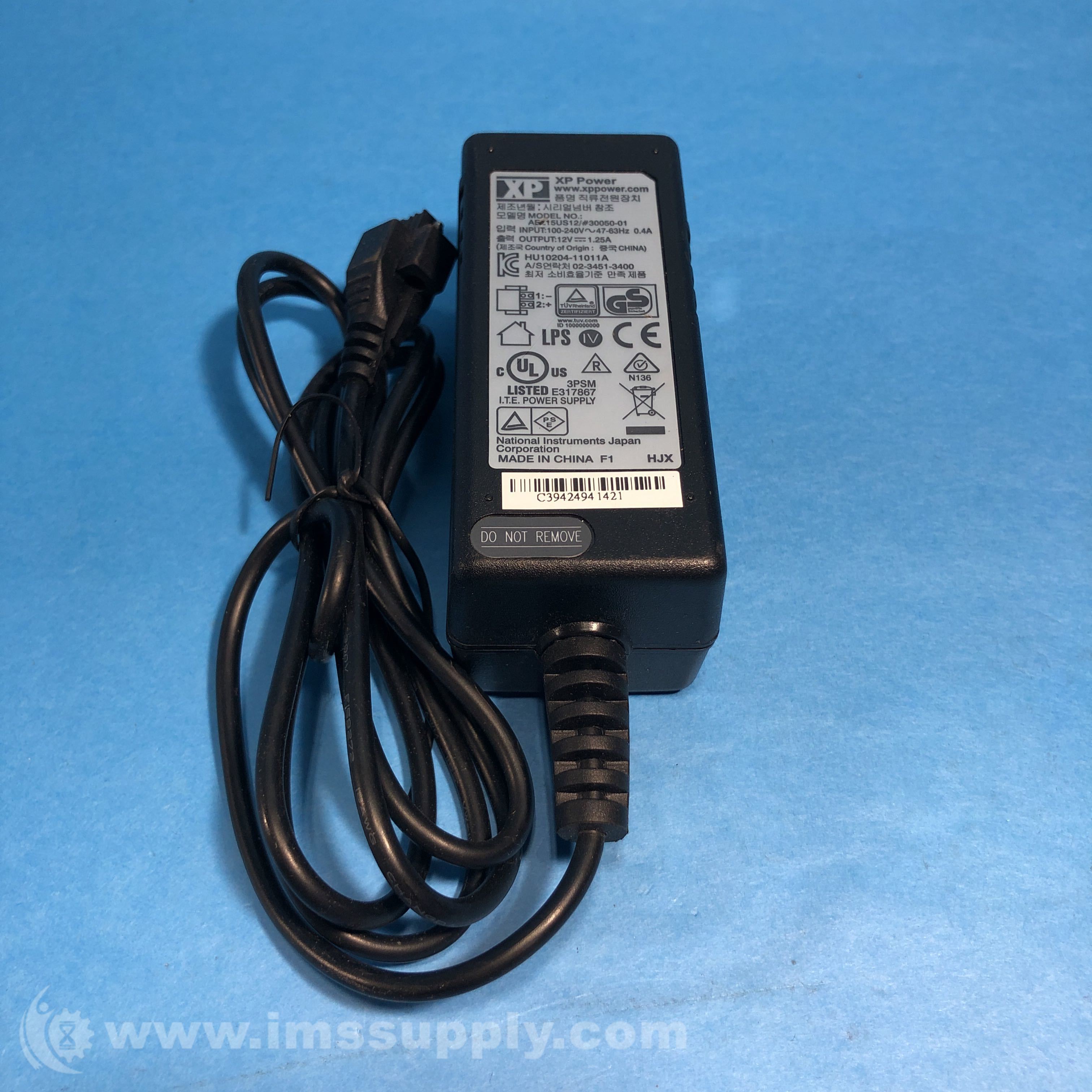 National Instruments 190415B-01 XP-Power Locking Power Supply - IMS Supply