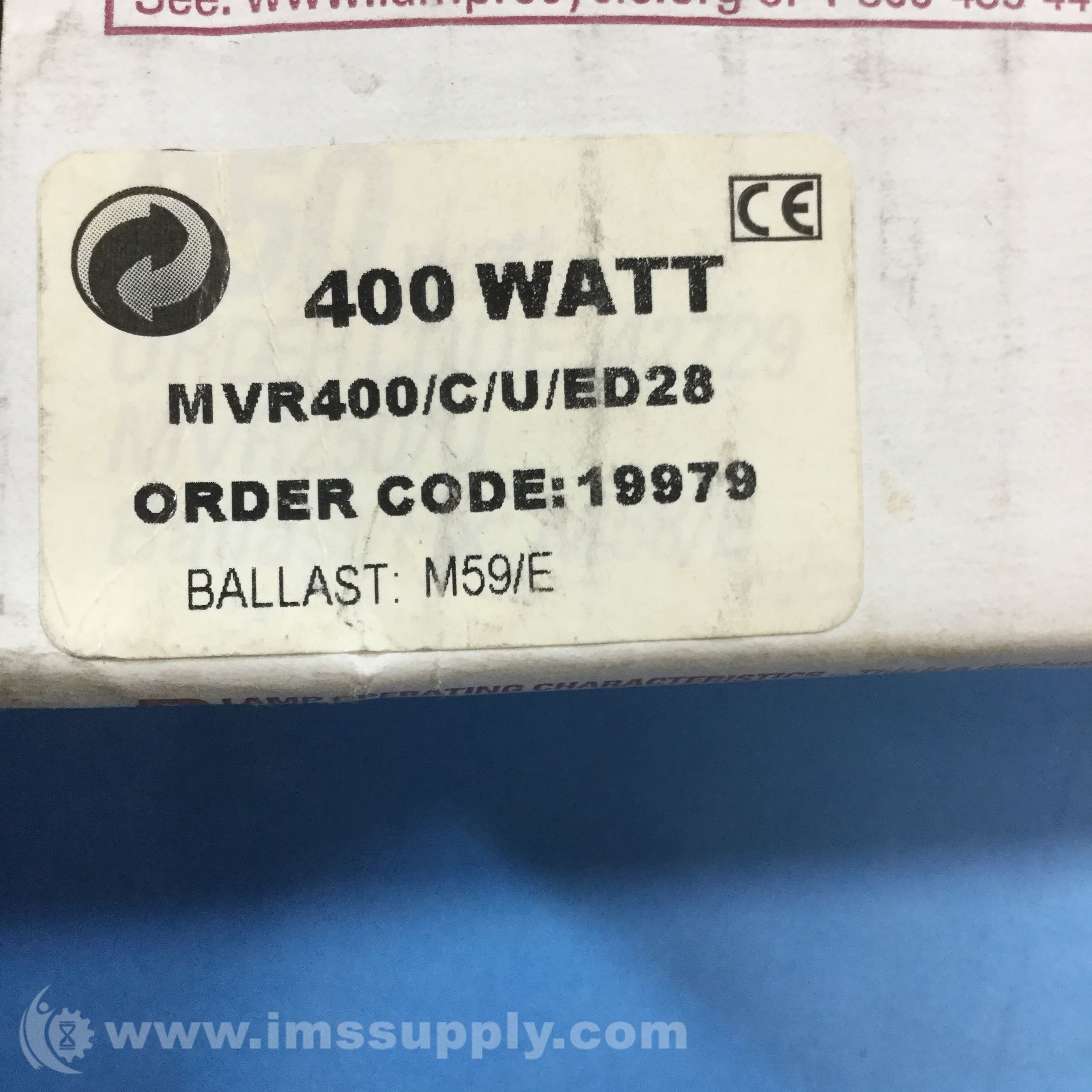 General Electric MVR400/C/U/ED28 400W Metal Halide Frosted HID Bu - IMS ...