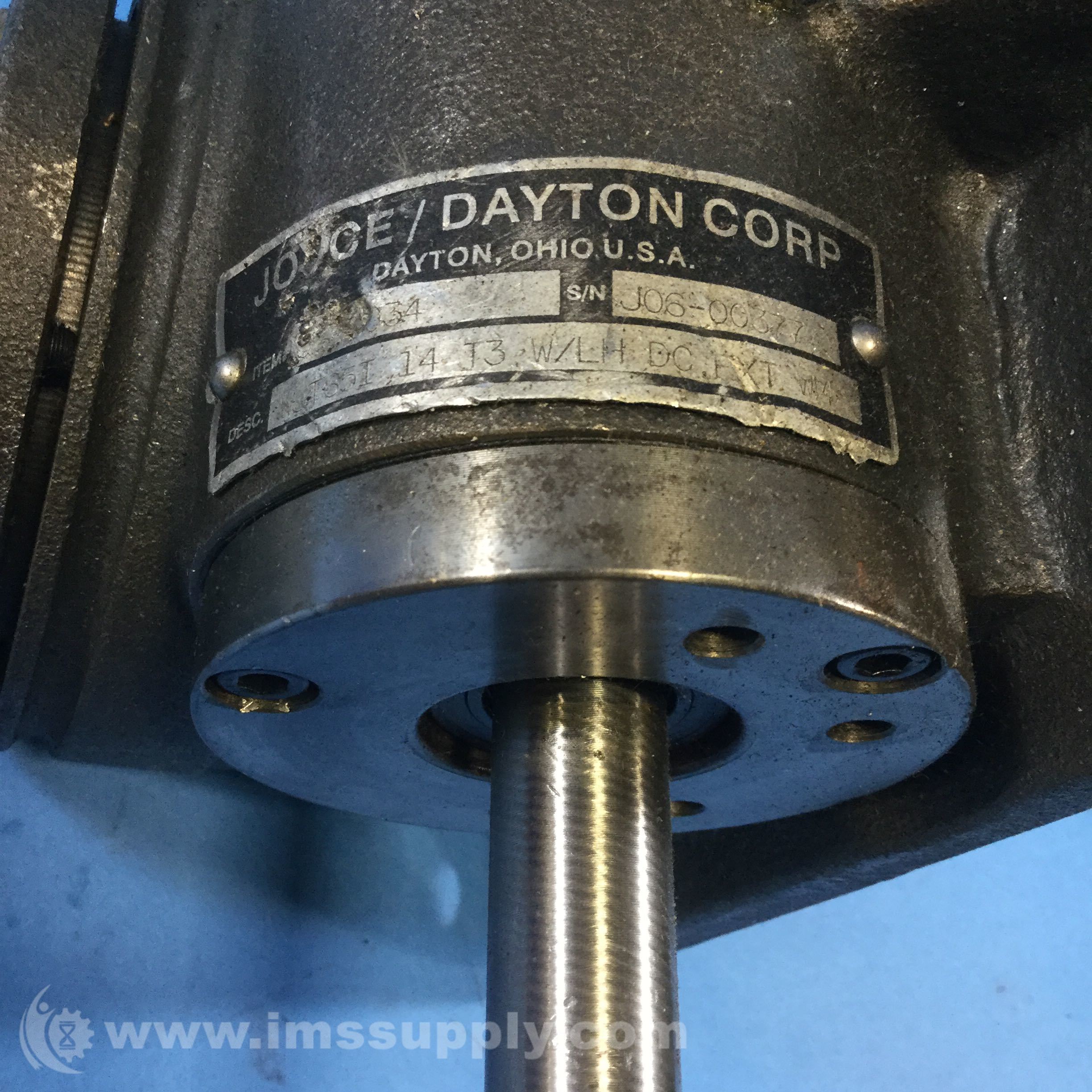 Joyce Dayton WJT65I 14 T3 W/LH DC EXT WM 2 Ton Machine Screw Jack IMS