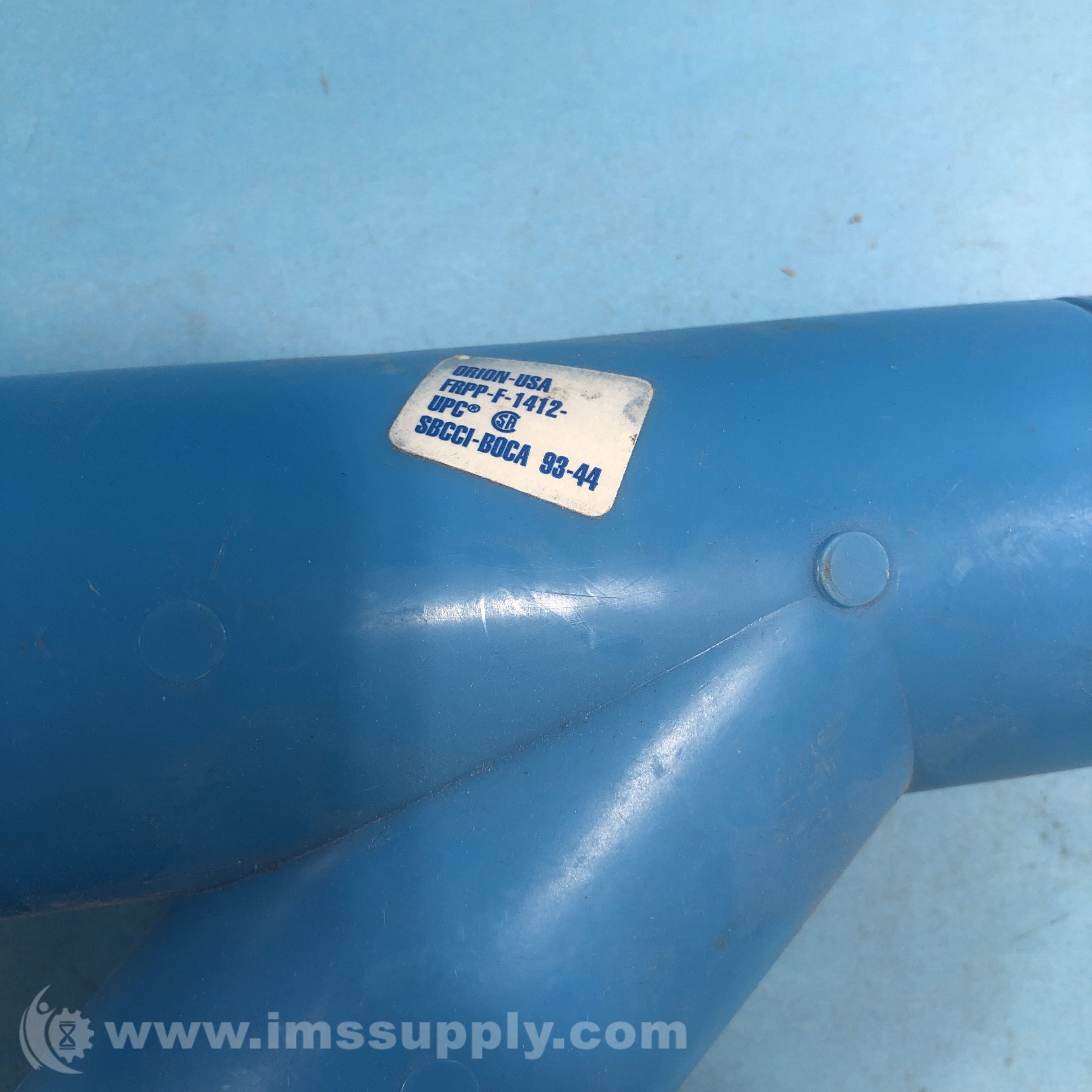 Orion Fittings FRPPF1412UPC/SBCCIBOCA Caustic PVC Junction IMS Supply