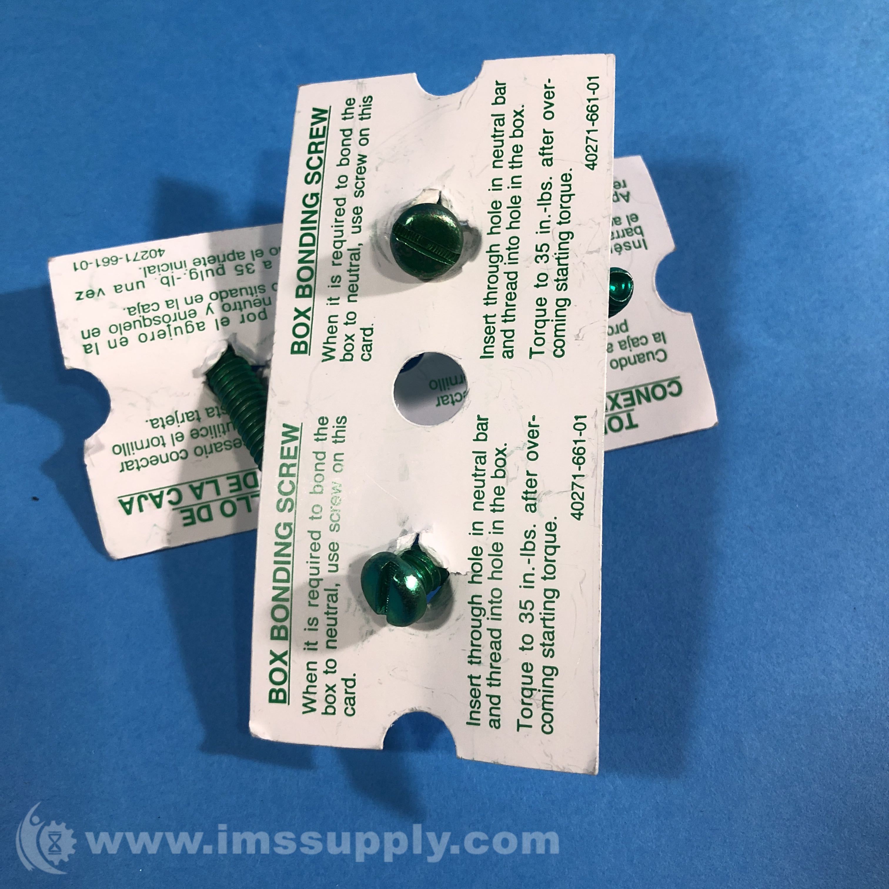 Square D 4027166101 Box Bonding Screw IMS Supply