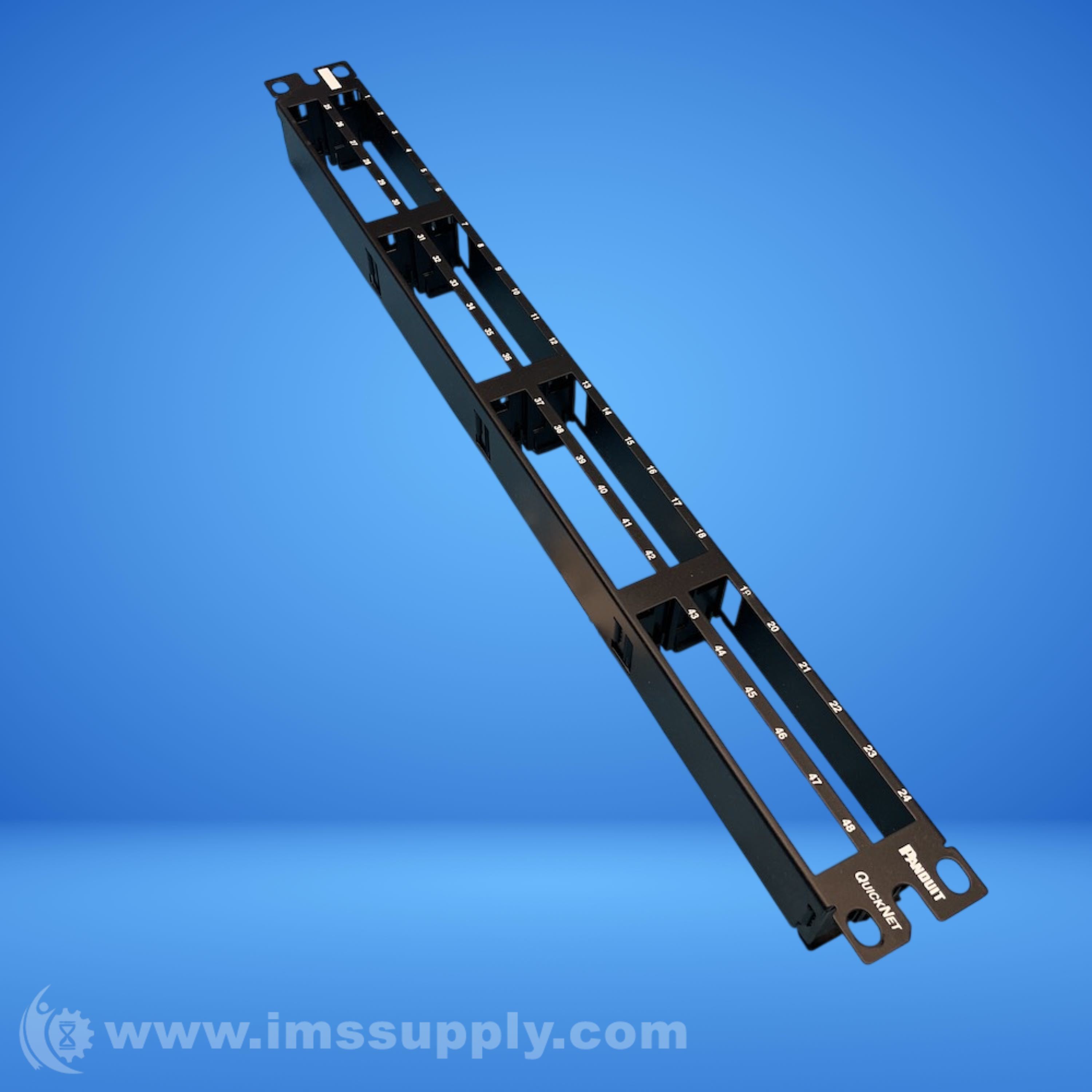 Panduit QPP48HDBL 48-Port Blank Patch Panel - IMS Supply