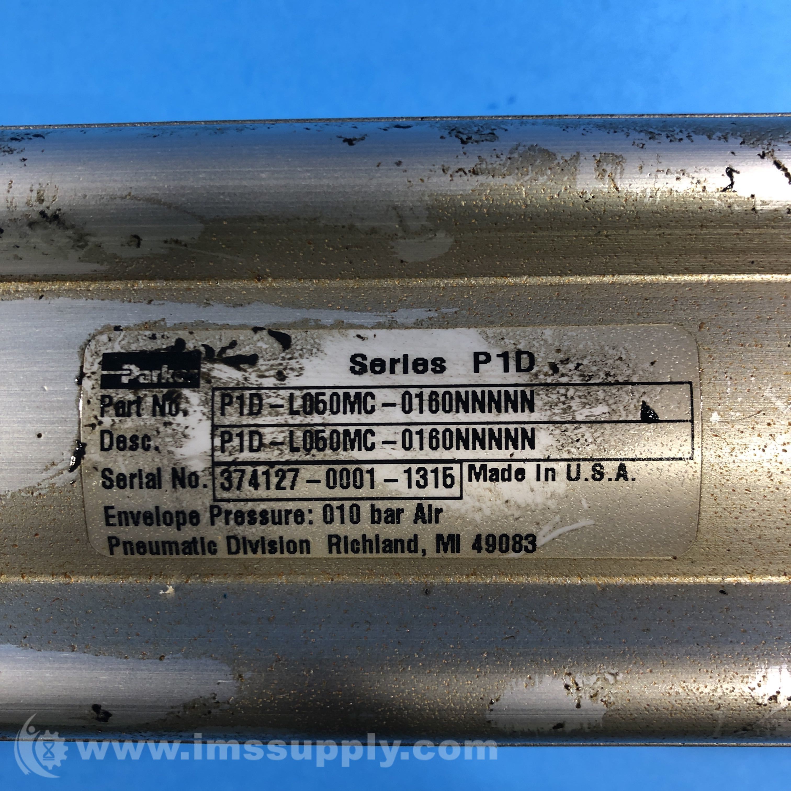 Parker P1DL050MC0160NNNNN Pneumatic Cylinder IMS Supply