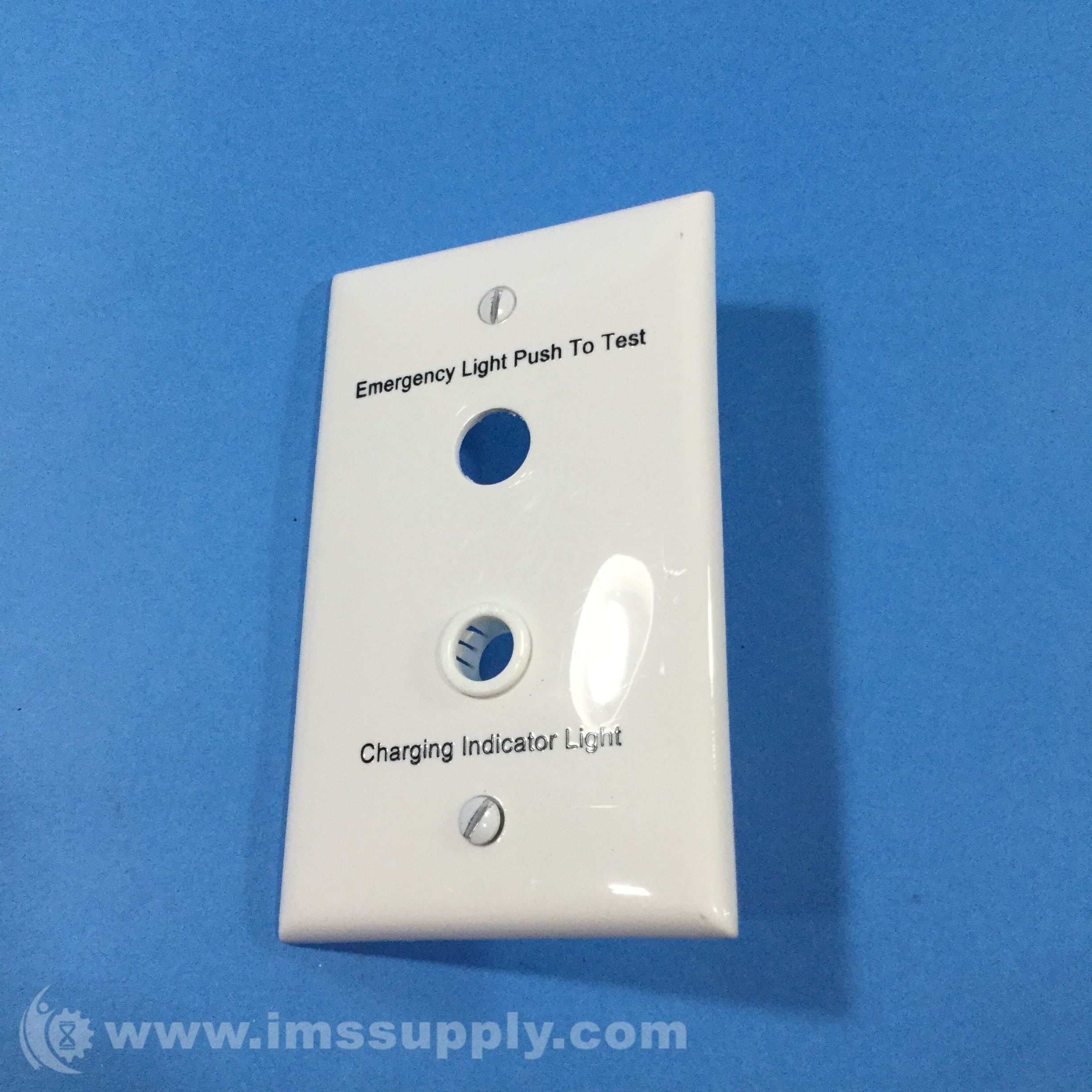 Leviton Emergency Light Push to Test Cover Plate IMS Supply