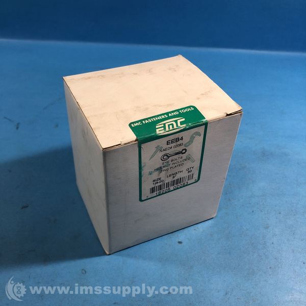 Emc EEB4 Box of 50 Eye Bolts with Hex Nuts - IMS Supply