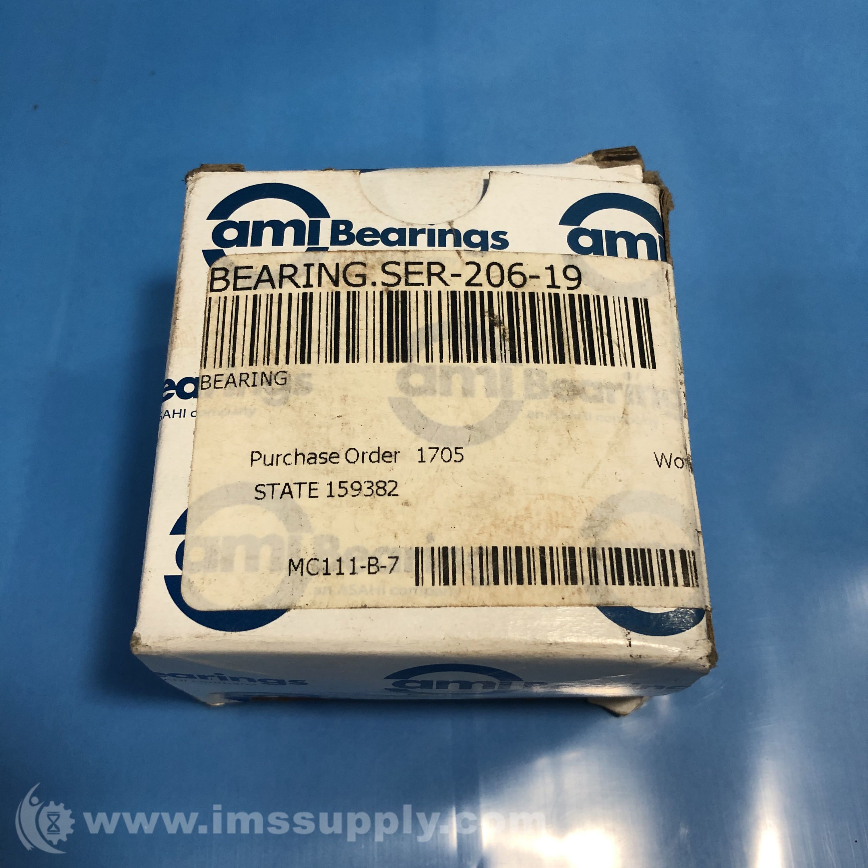 Ami Bearings SER20619 Ball Insert Bearing with Setscrew Locking IMS