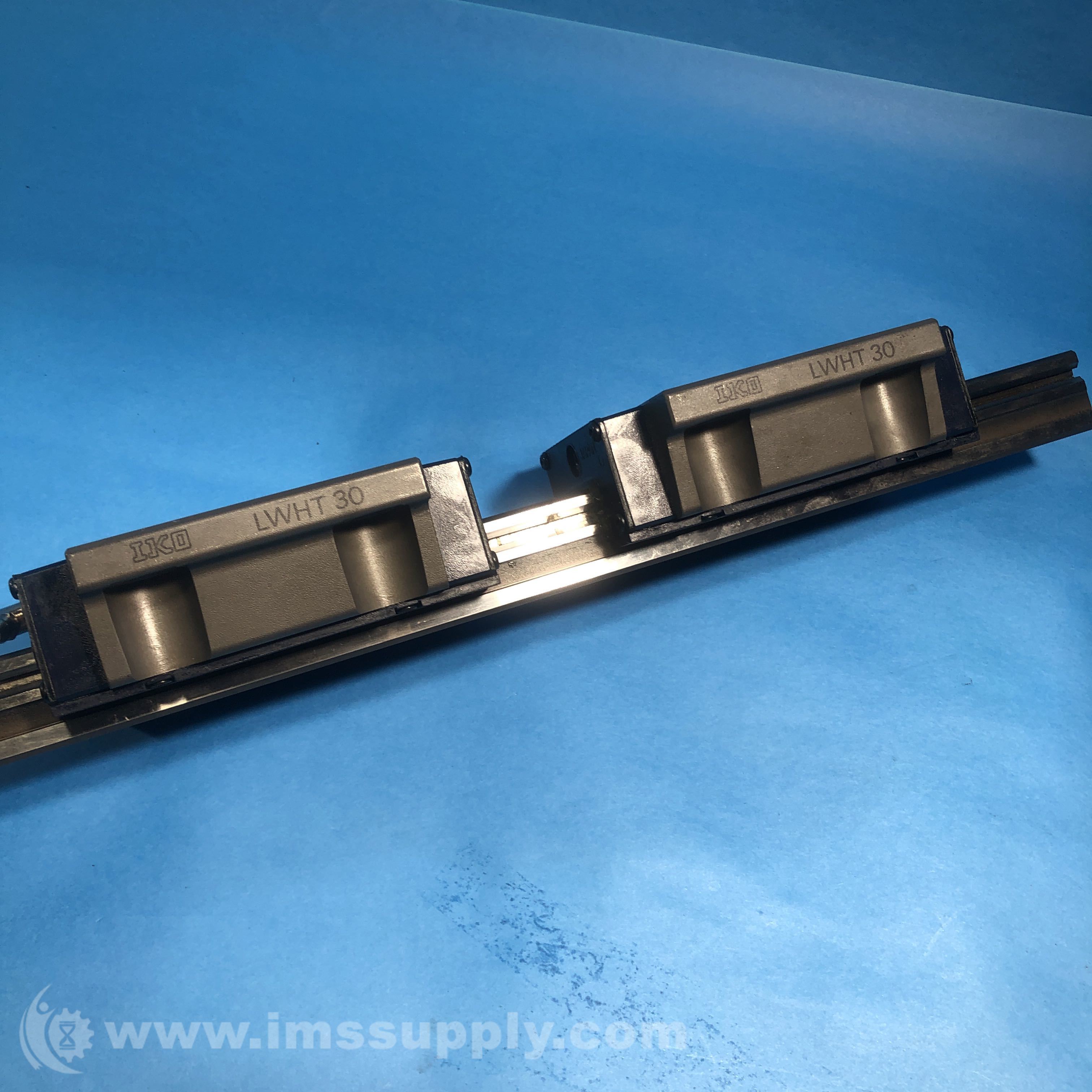 IKO Linear Motion Guide, 2x IKO LWHT 30 Blocks, Rail IMS Supply