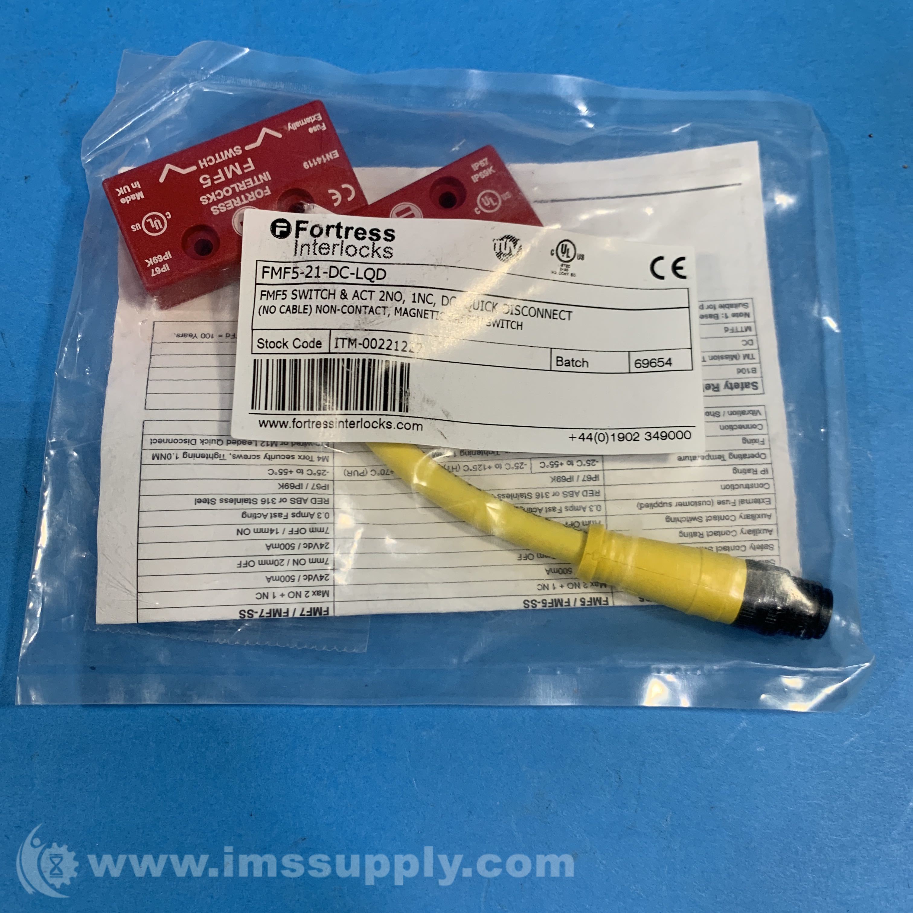 Fortress Interlocks FMF5-21-DC-LQD Safety Switch -