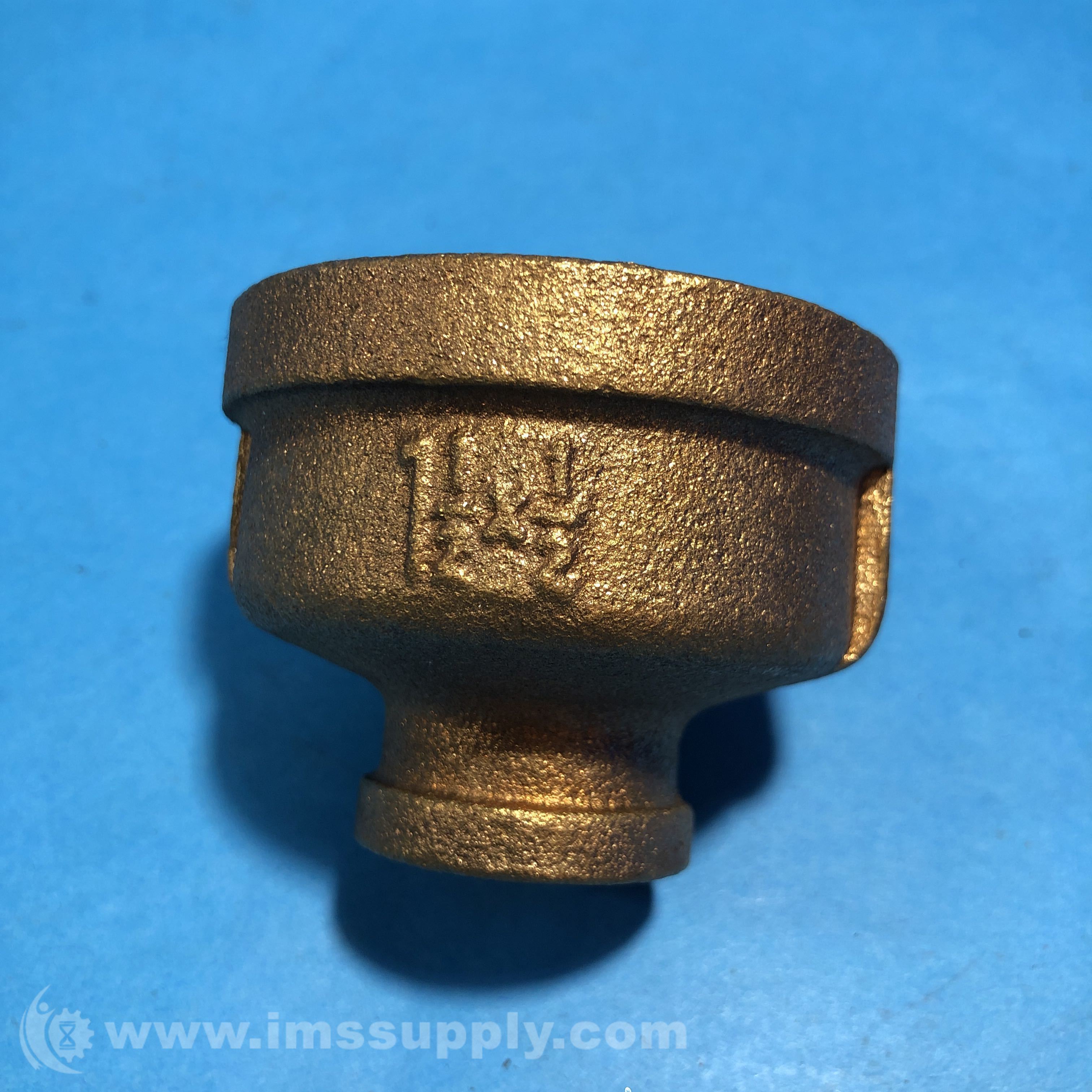 Siam Fittings 1 1/2 X 1/2 Galvanized Brass Reducing Coupling IMS Supply