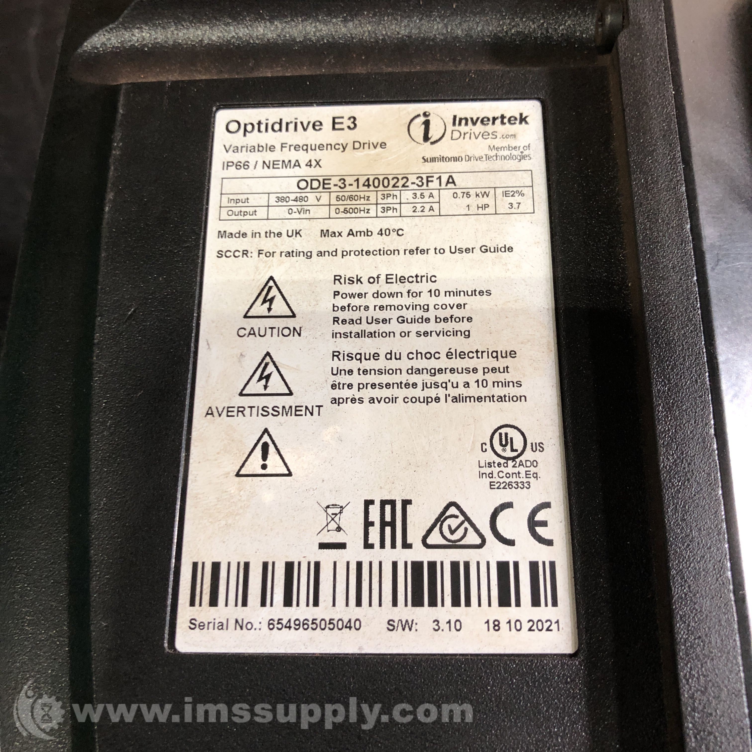 Dorner Mfg. Corp. 32MVA4341 Three Phase VFD Controller - IMS Supply