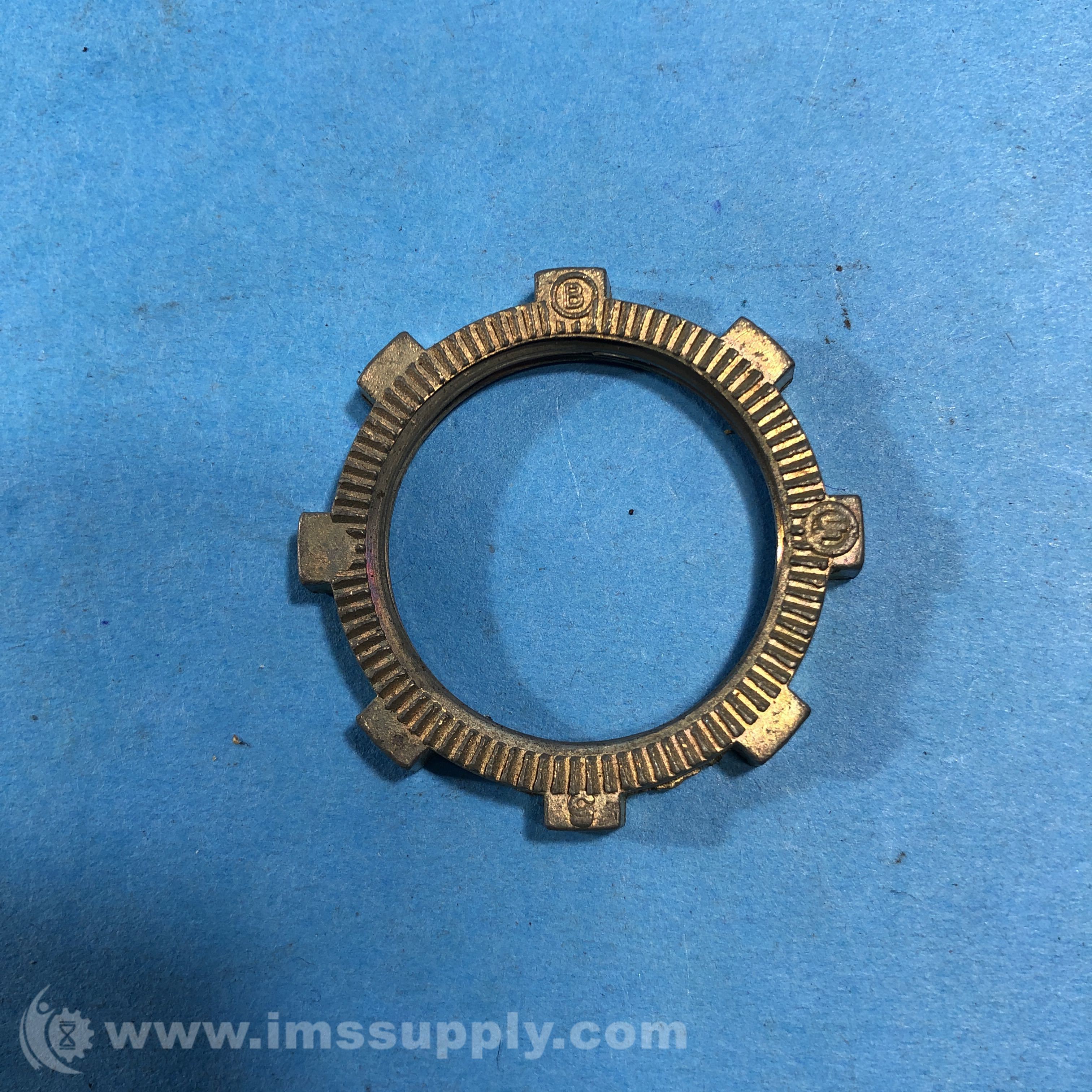 Bridgeport 5 Knurled Conduit Locknut, 8 Tooth IMS Supply