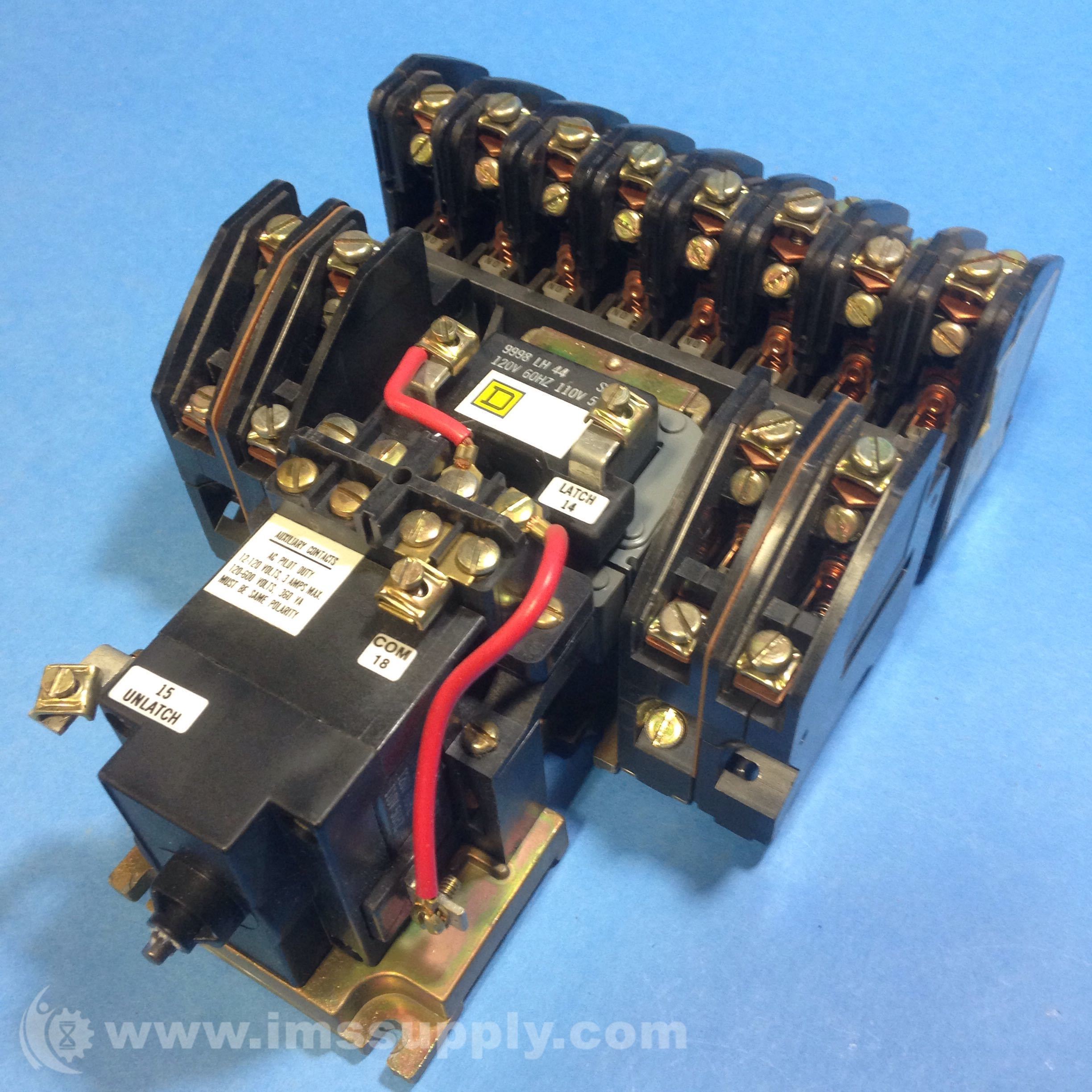 Square D LX01200 Lighting Contactor 12 Pole 30 Amp 120v Coil IMS Supply