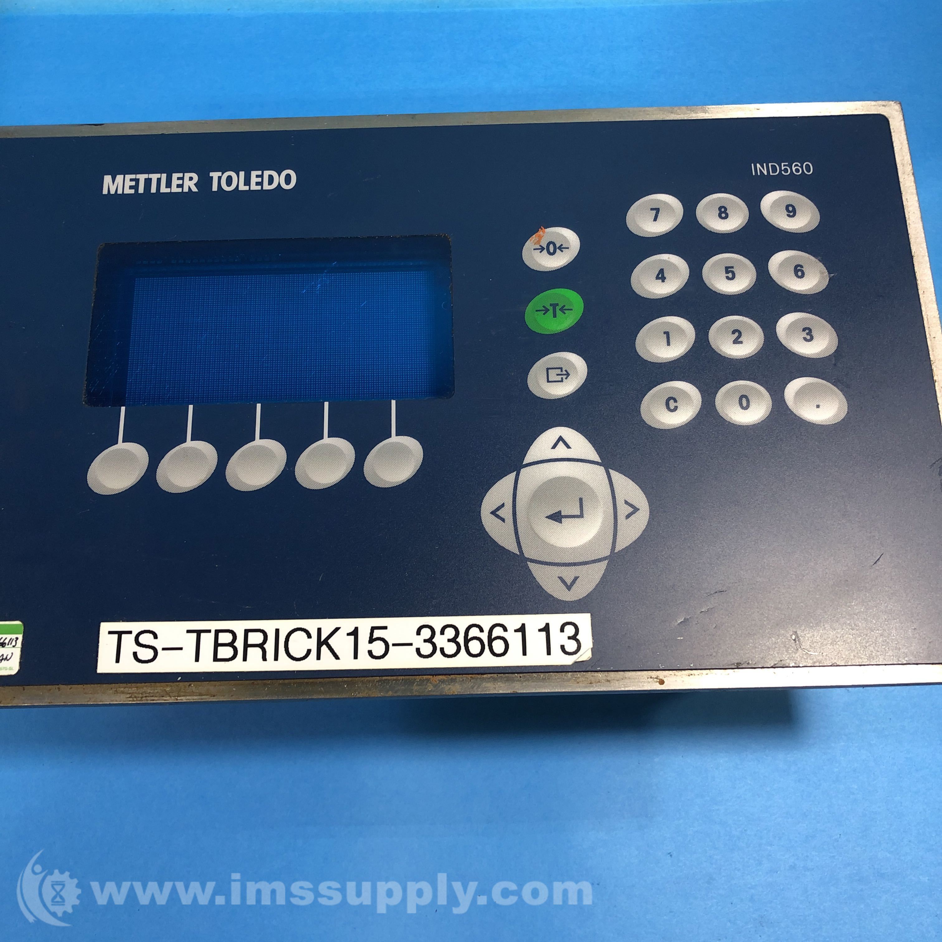 Mettler Toledo IND560 Weighing Terminal Panel Controller - IMS Supply