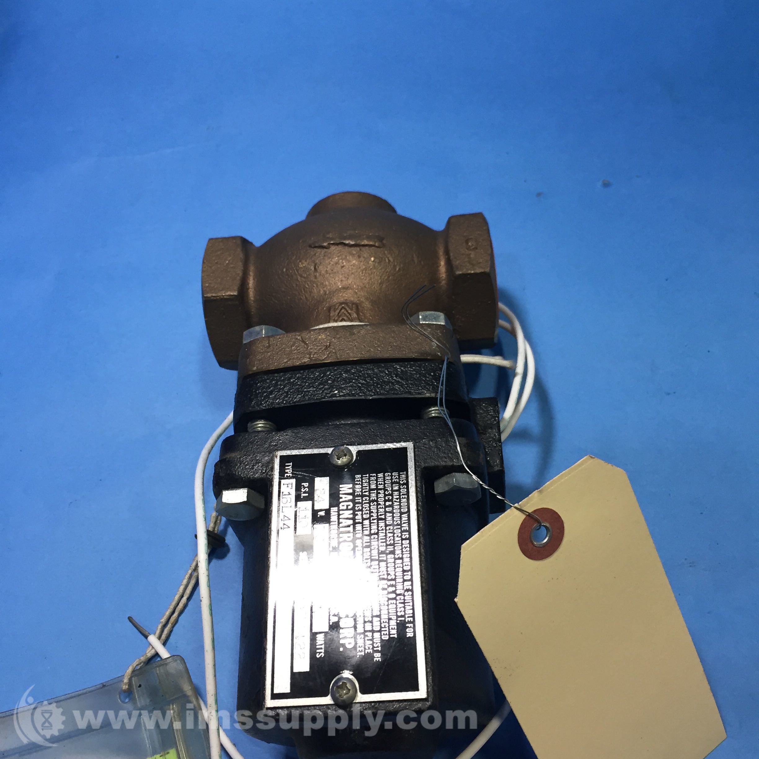 Magnatrol F16L44 1 Valve, 24 V DC, 110 PSI, 18 Watt IMS Supply