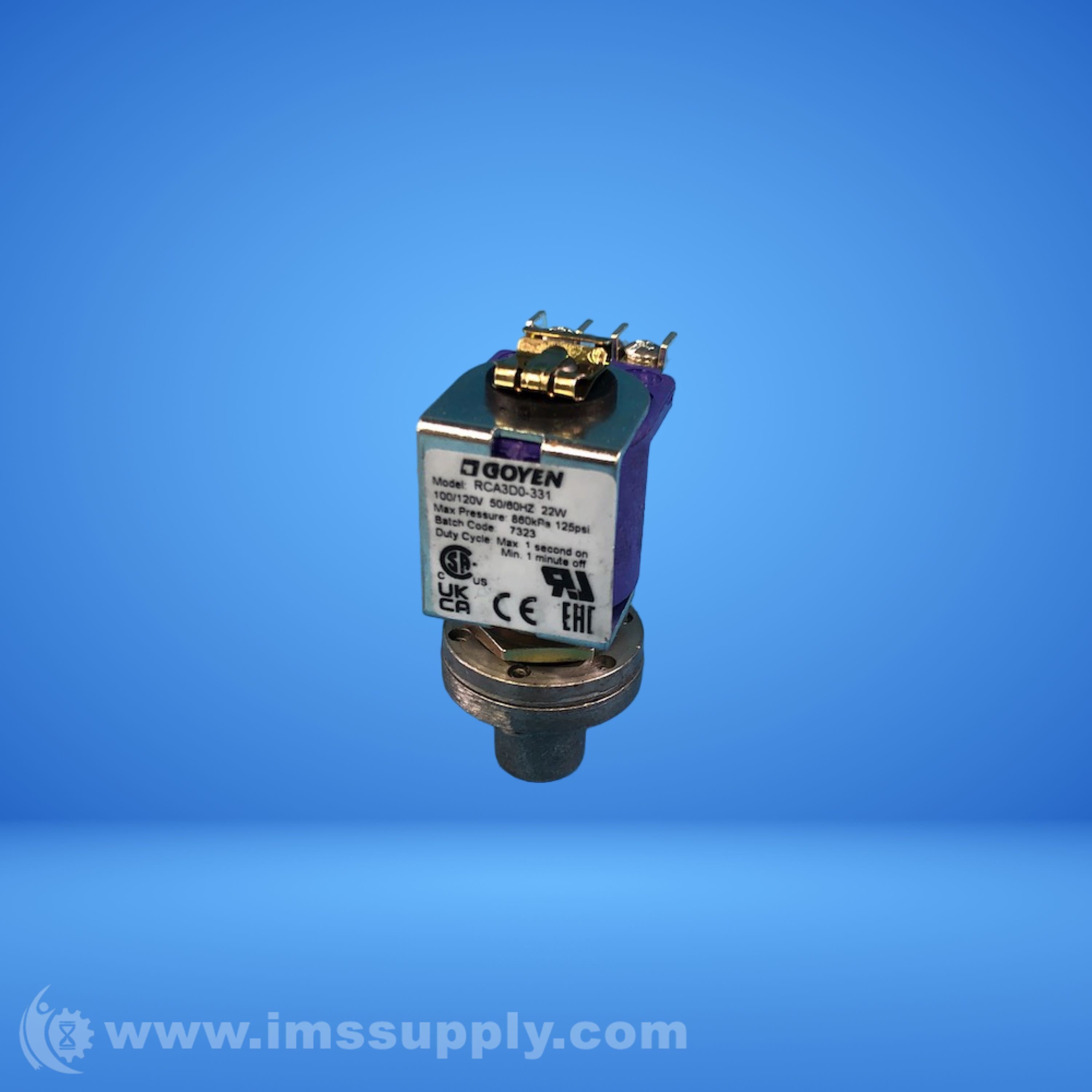 Goyen RCA3D0-331 Solenoid Valve - IMS Supply