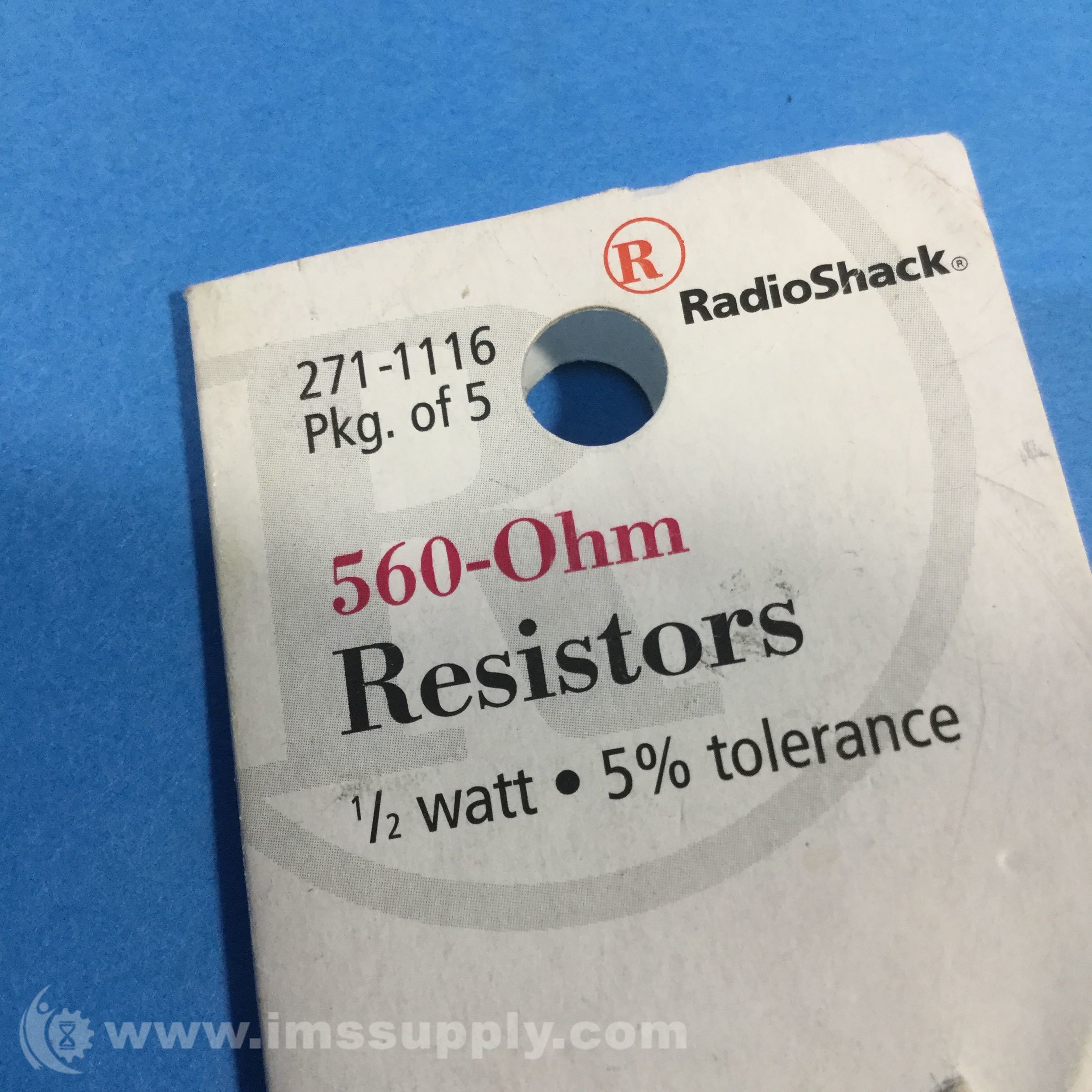 Radio Shack 271-1116 560-Ohm 1/2W Carbon Film Resistor - IMS