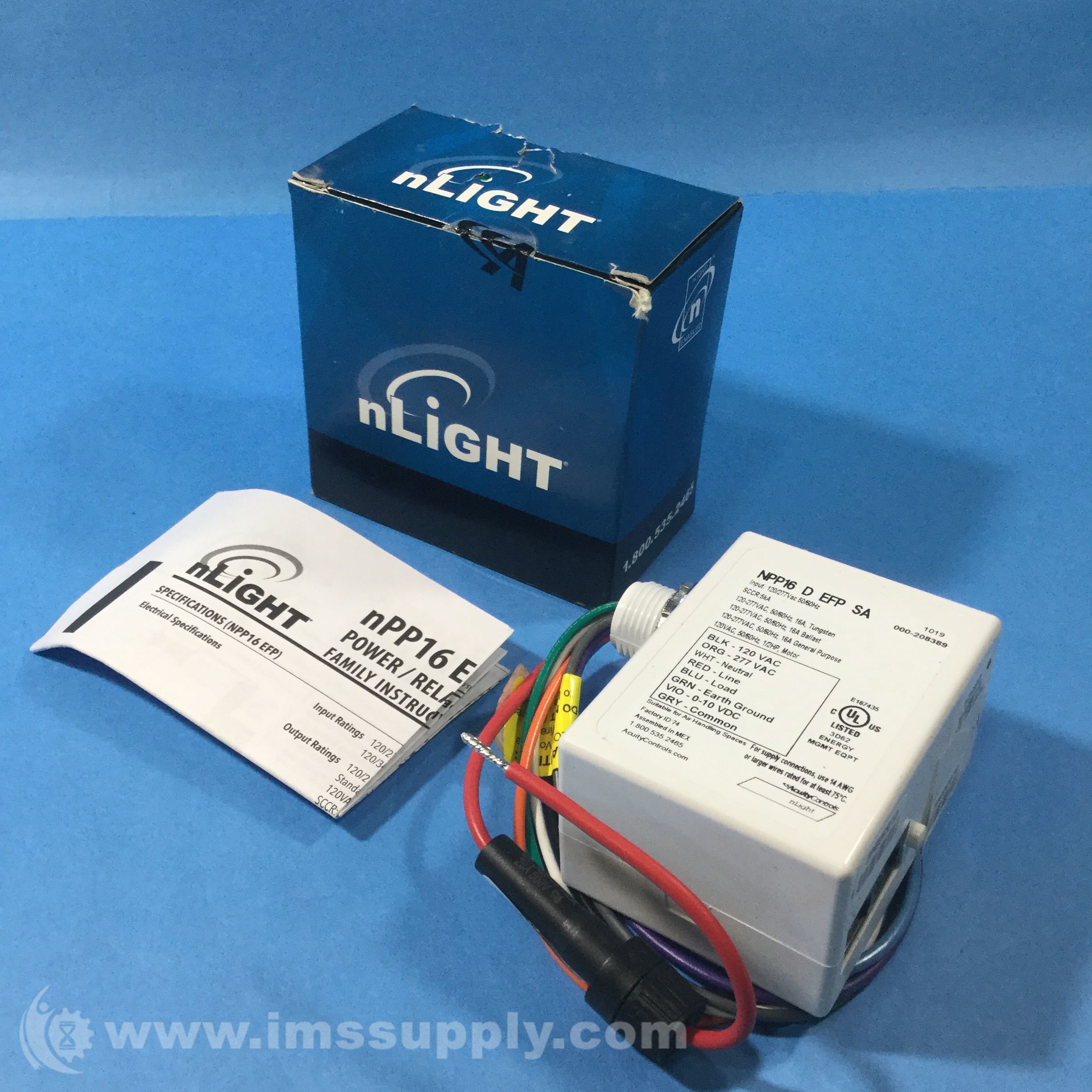NLIGHT NPP16 D EFP Occupancy controlled dimming power/relay pack