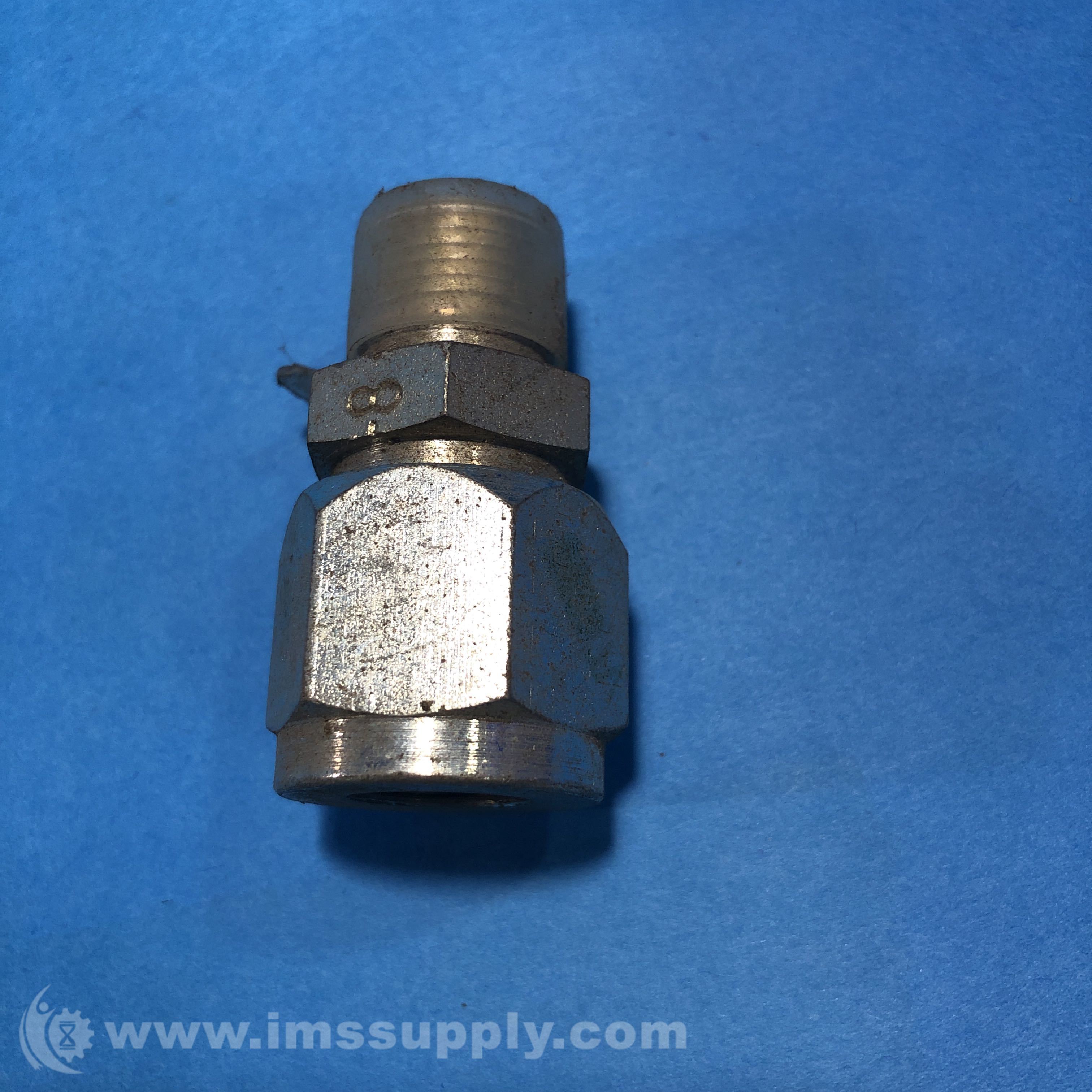 Lenz 8 Hex Straight Threaded Male to Female Fitting IMS Supply