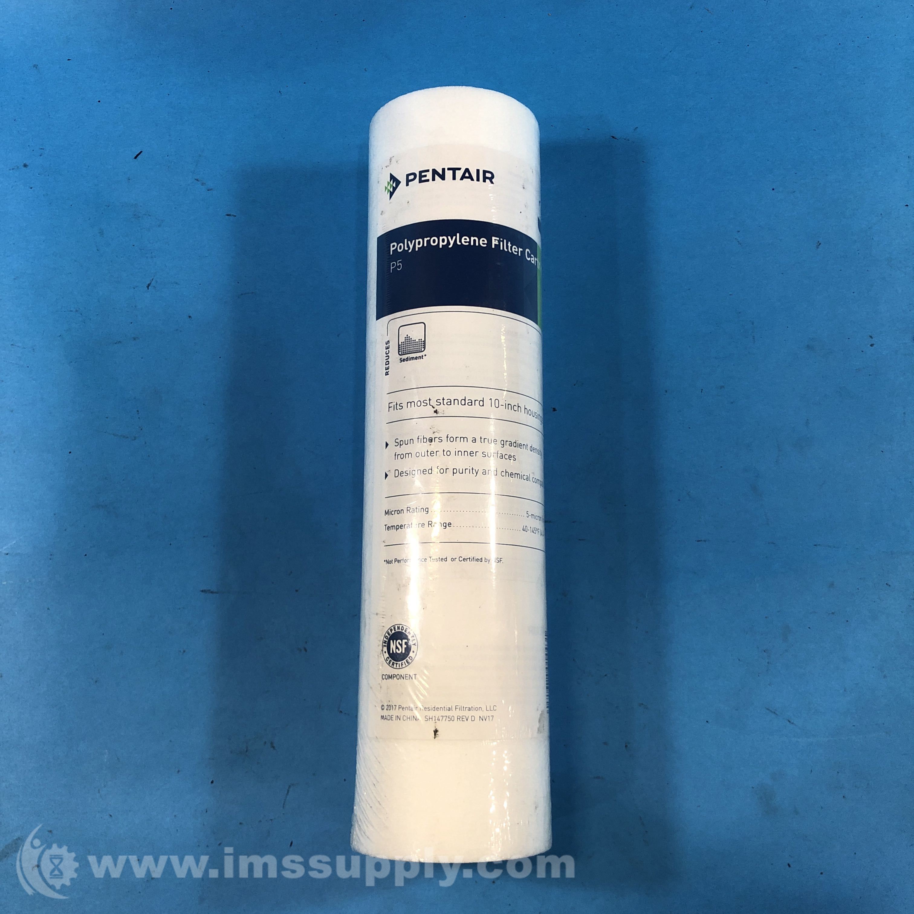 Pentair SH147750 Revision D P5 Sediment Filter Cartridge 5 Micron IMS Supply