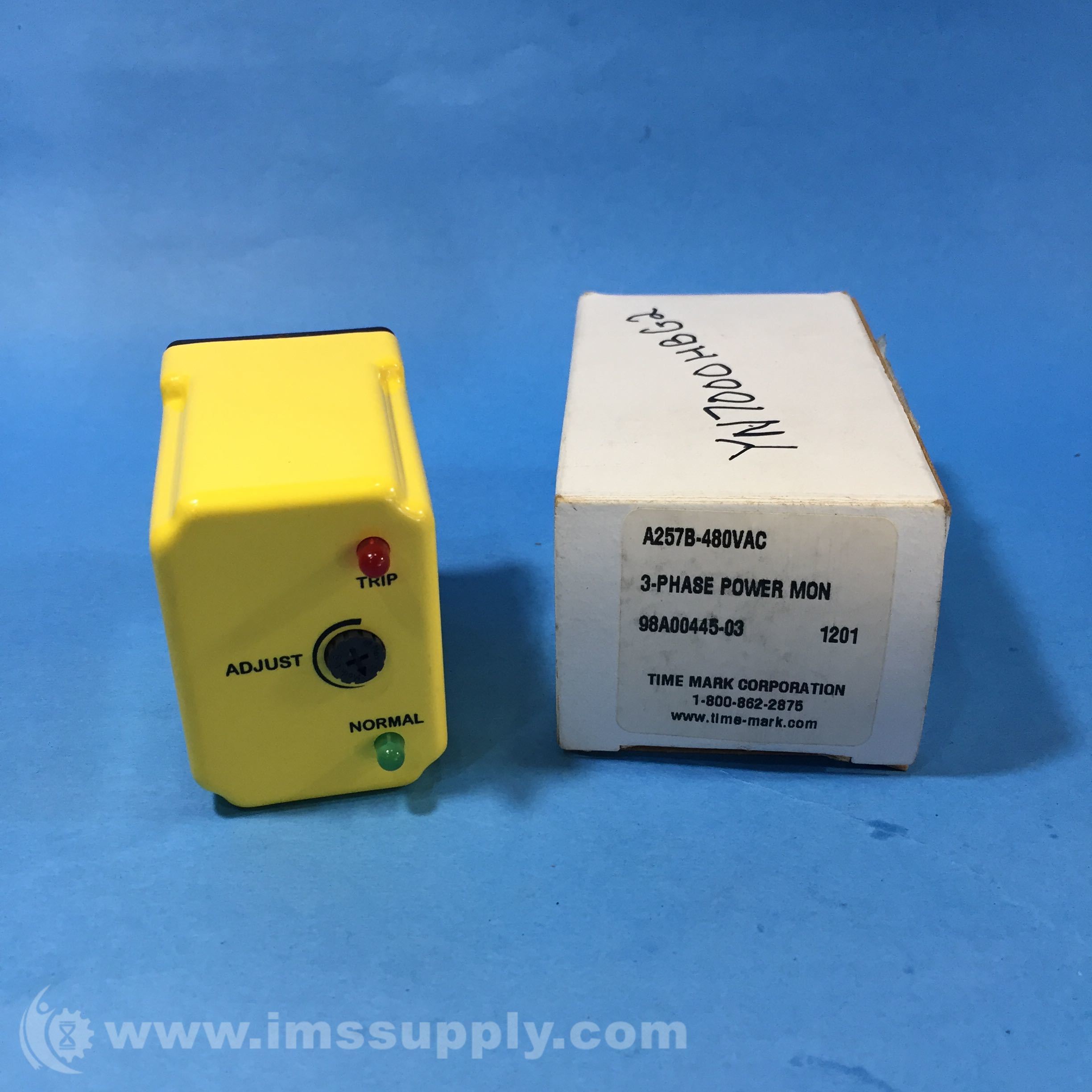 Time Mark Corp A257B Relay, Solid State, 3Phase Power Monitor IMS Supply
