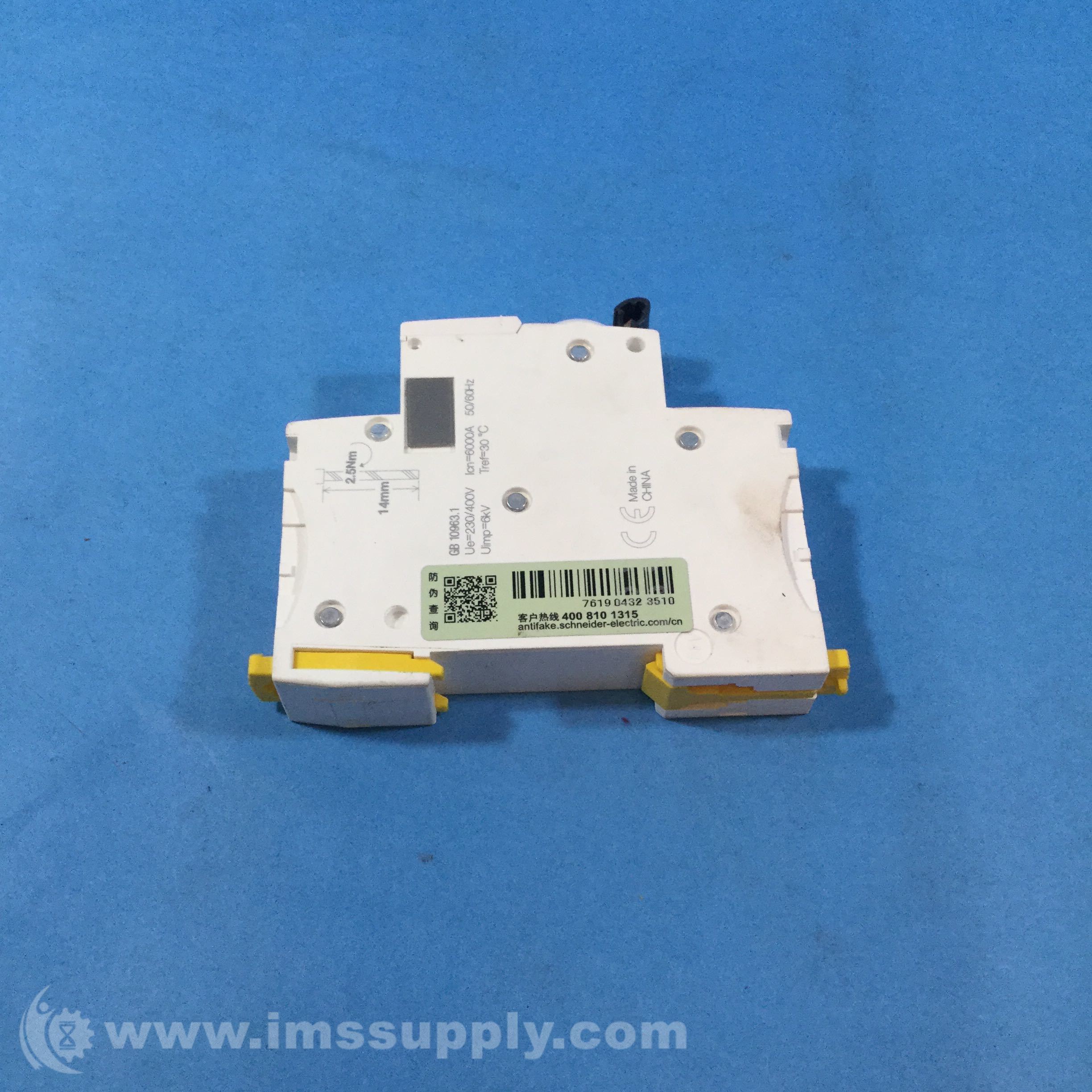 Schneider Electric IC65N C 10A Circuit Breaker, 10 Amp - IMS Supply